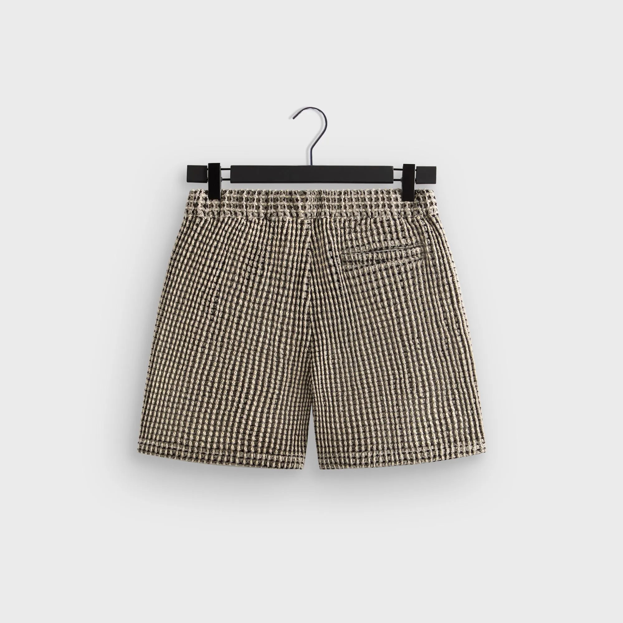 No Chafe stripe design Kith Geometric Diamond Mason Short - Black