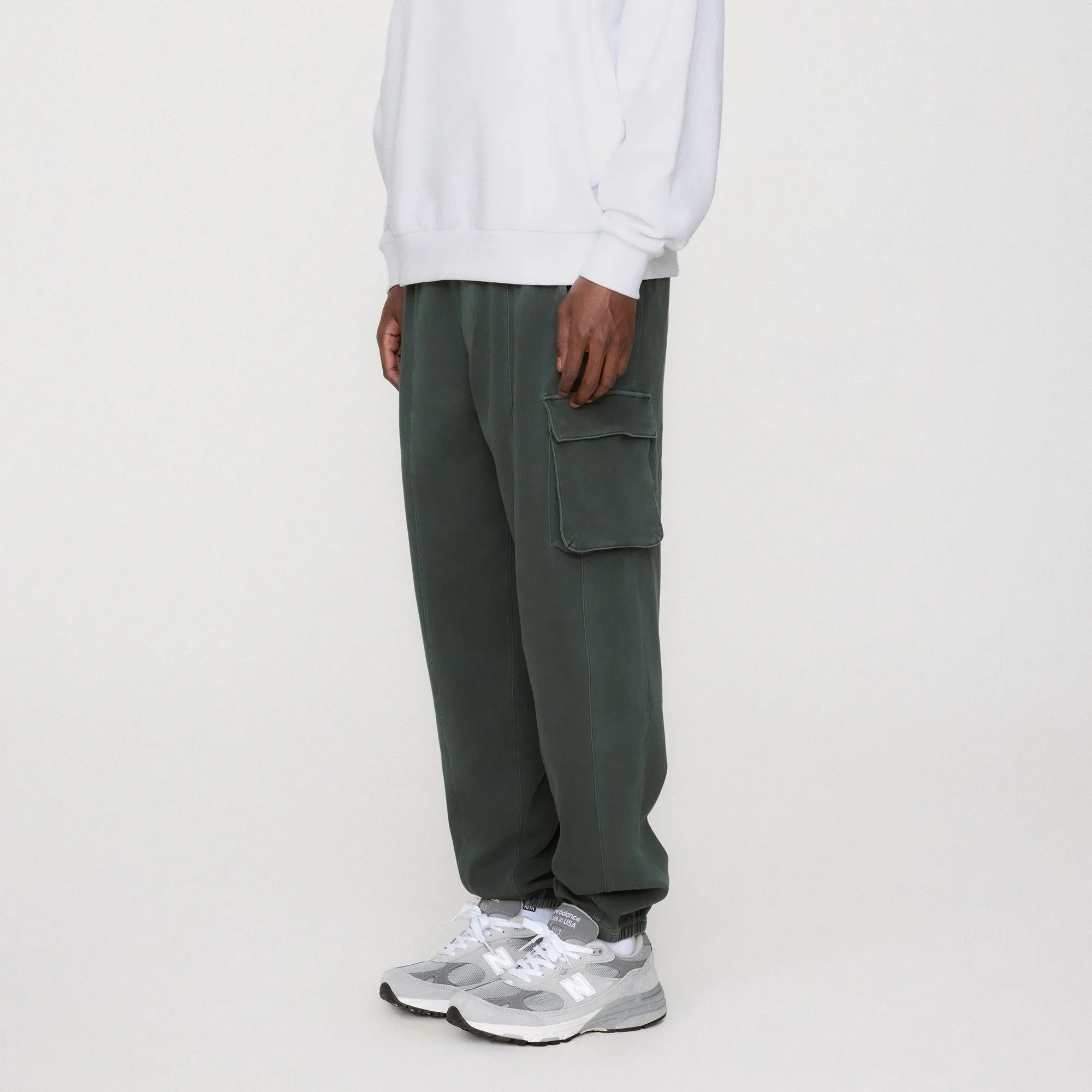 Kith Interlock Sennet II Cargo Sweatpant - Machine Ripstop Texture Stylish Appearance