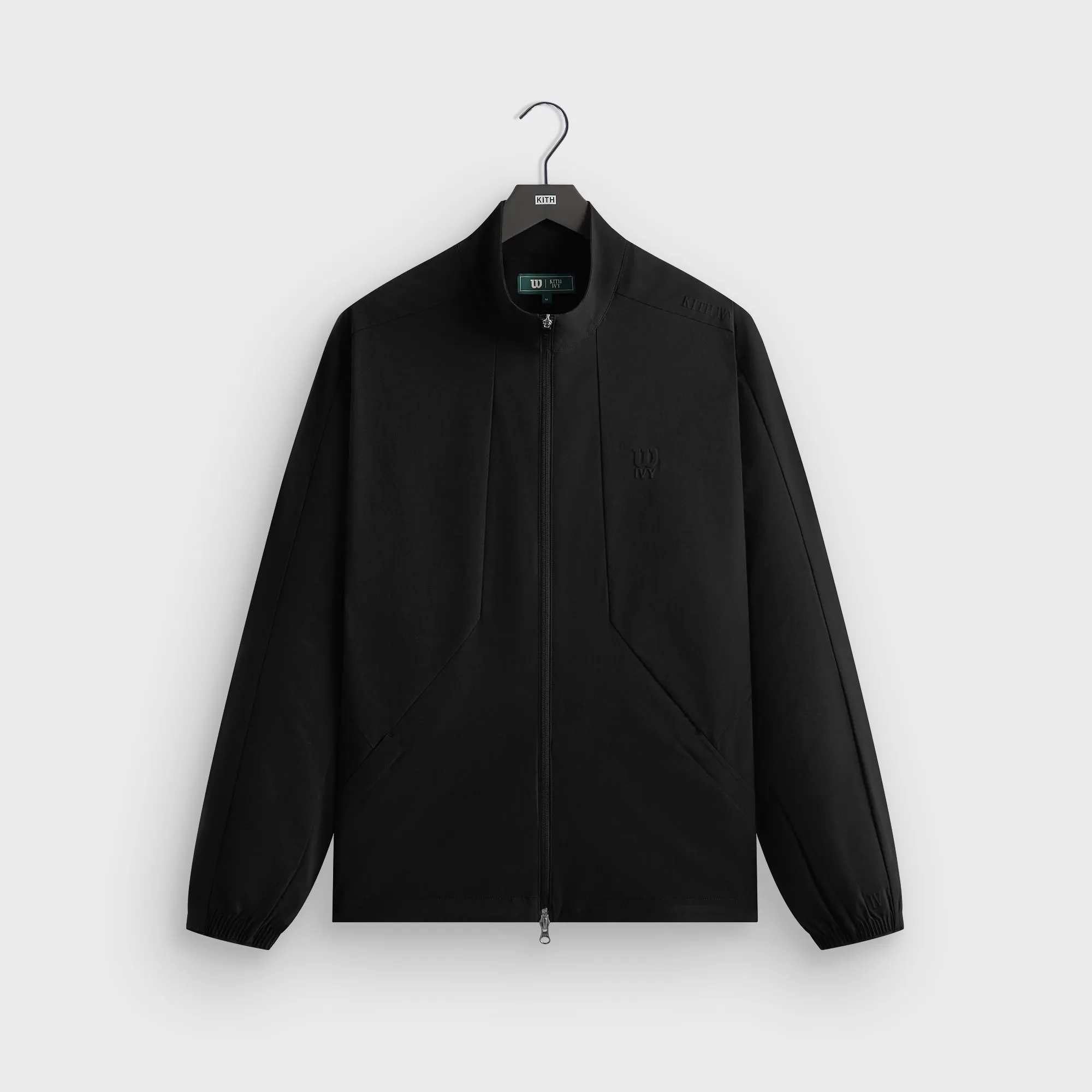 Kith Ivy for Wilson Warm Up Jacket - Black Recycled Material Blend HighNeckDesign