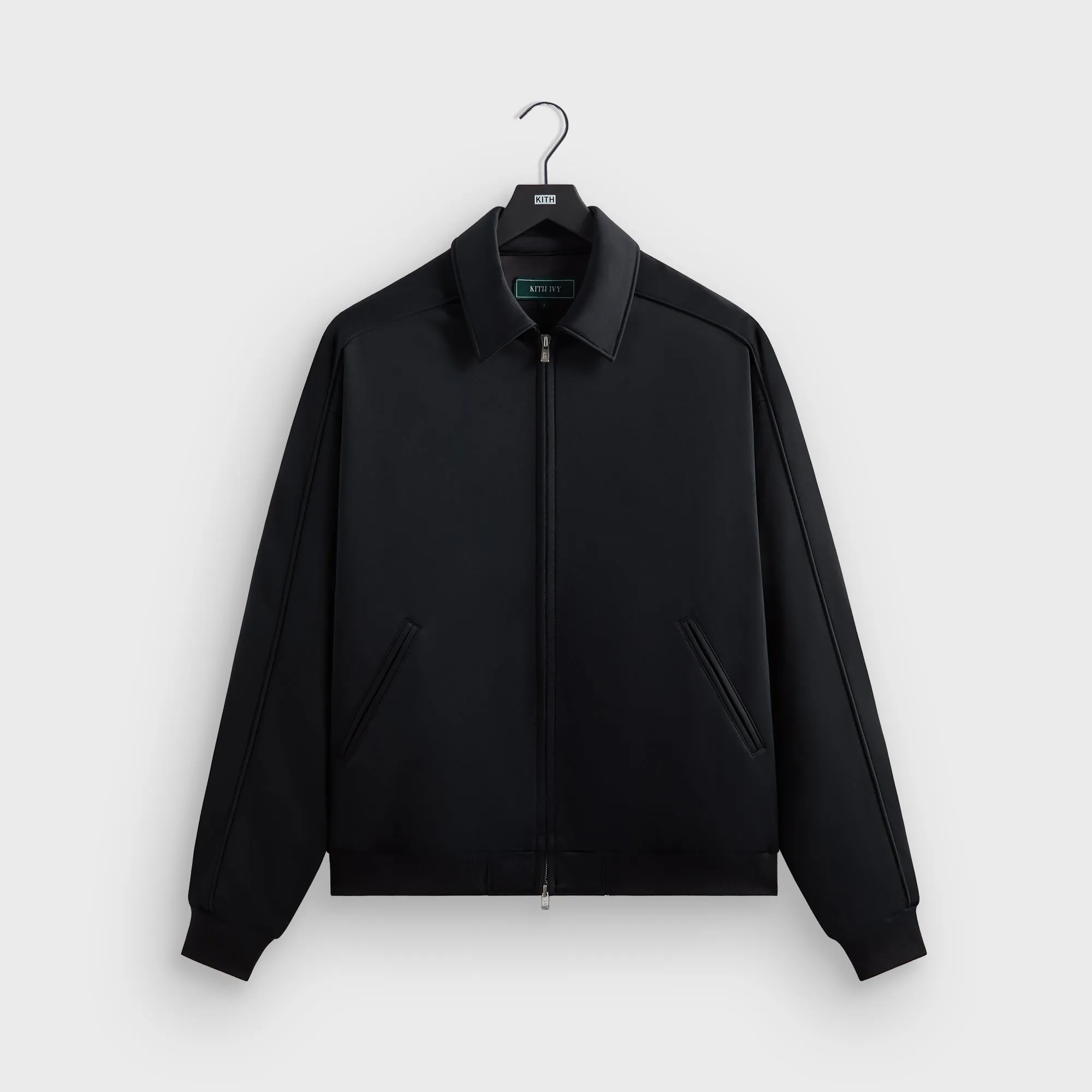 No Wrinkle City Layer Style Kith Ivy Tricot Souvenir Jacket - Black