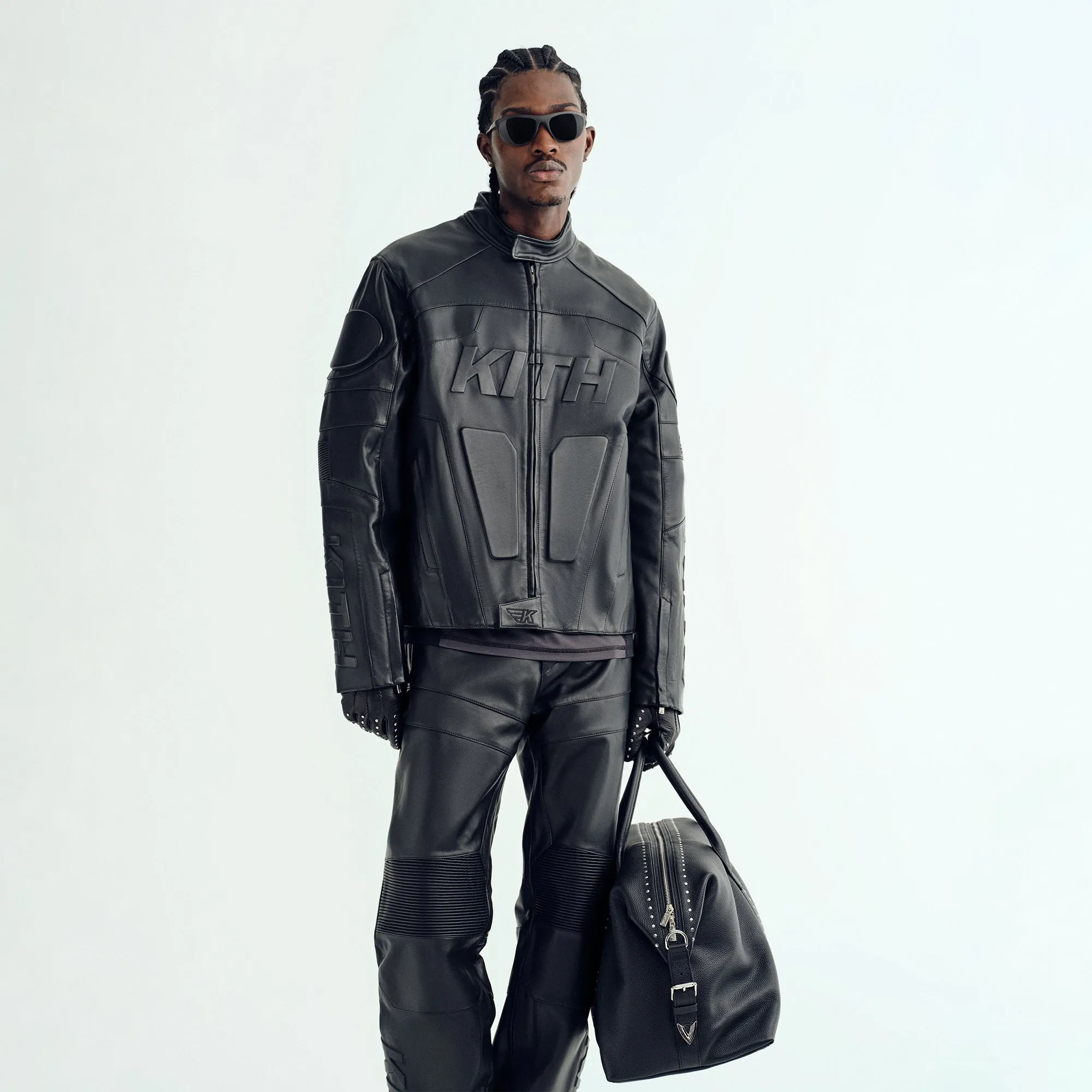Kith Leather Wayne Moto Jacket - Black MagneticClosureSystem