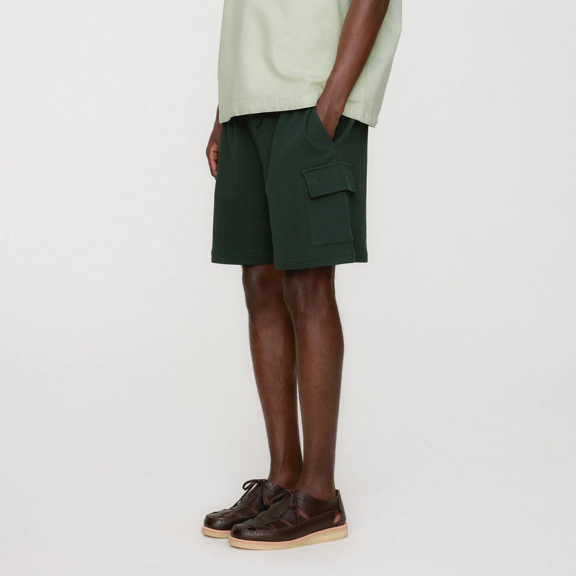 Comfy Shape Kith Micro Waffle Fairfax Cargo Short - Stadium