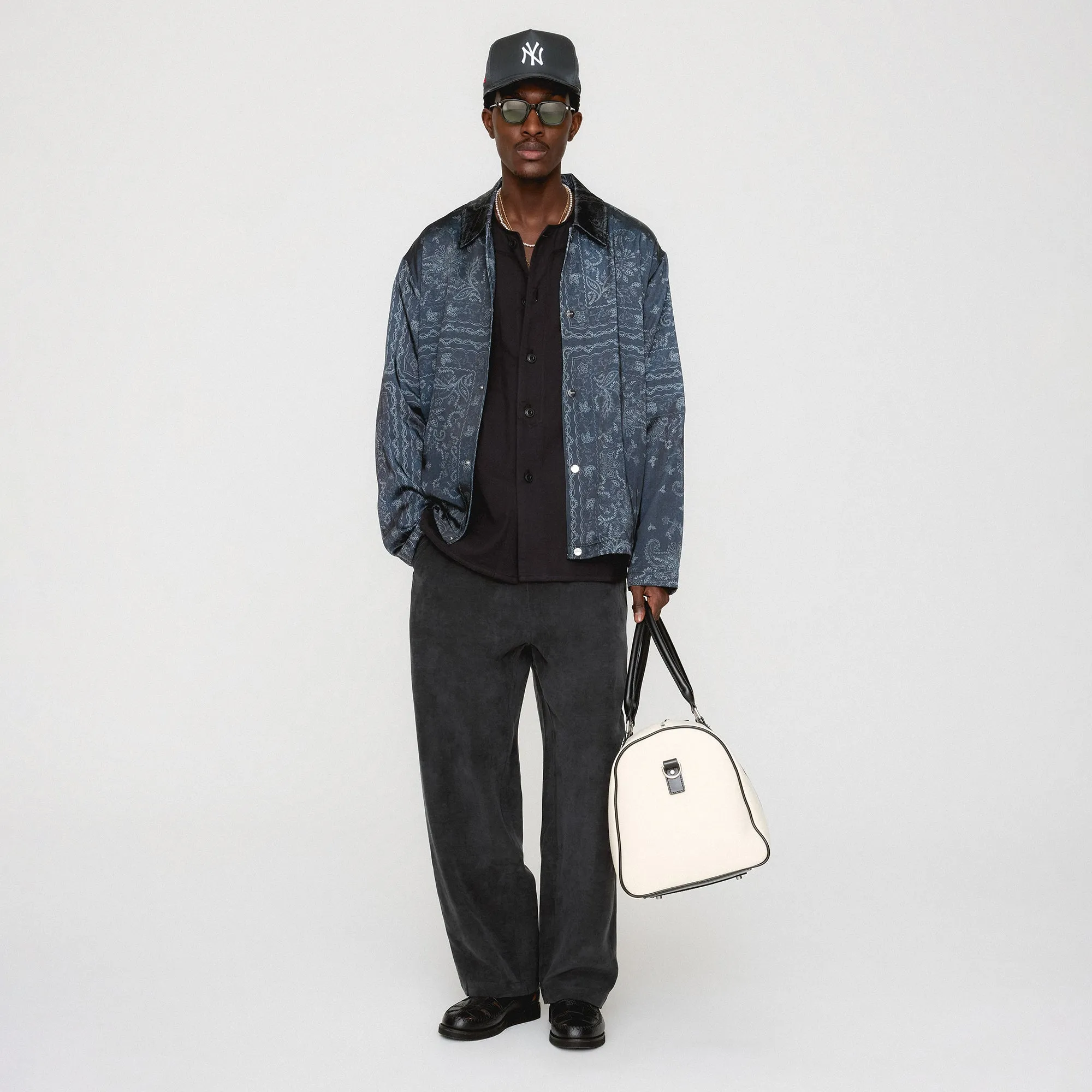 Weather Ready Hooded styles Kith Panelled Bandana Long Sleeve Coaches Jacket - Black