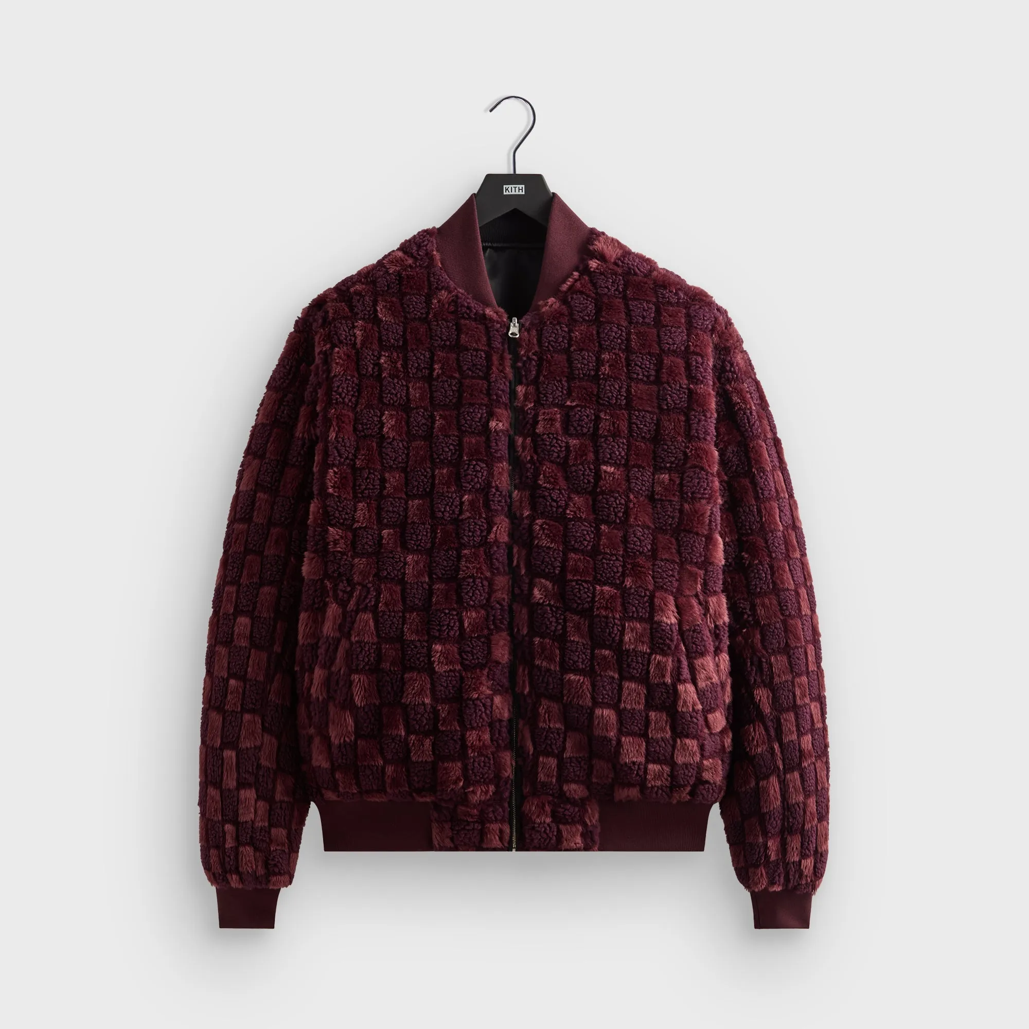 Kith Reversible Faux Fur Avery Bomber - Magma ReflectiveTrimDetails Casual Trend