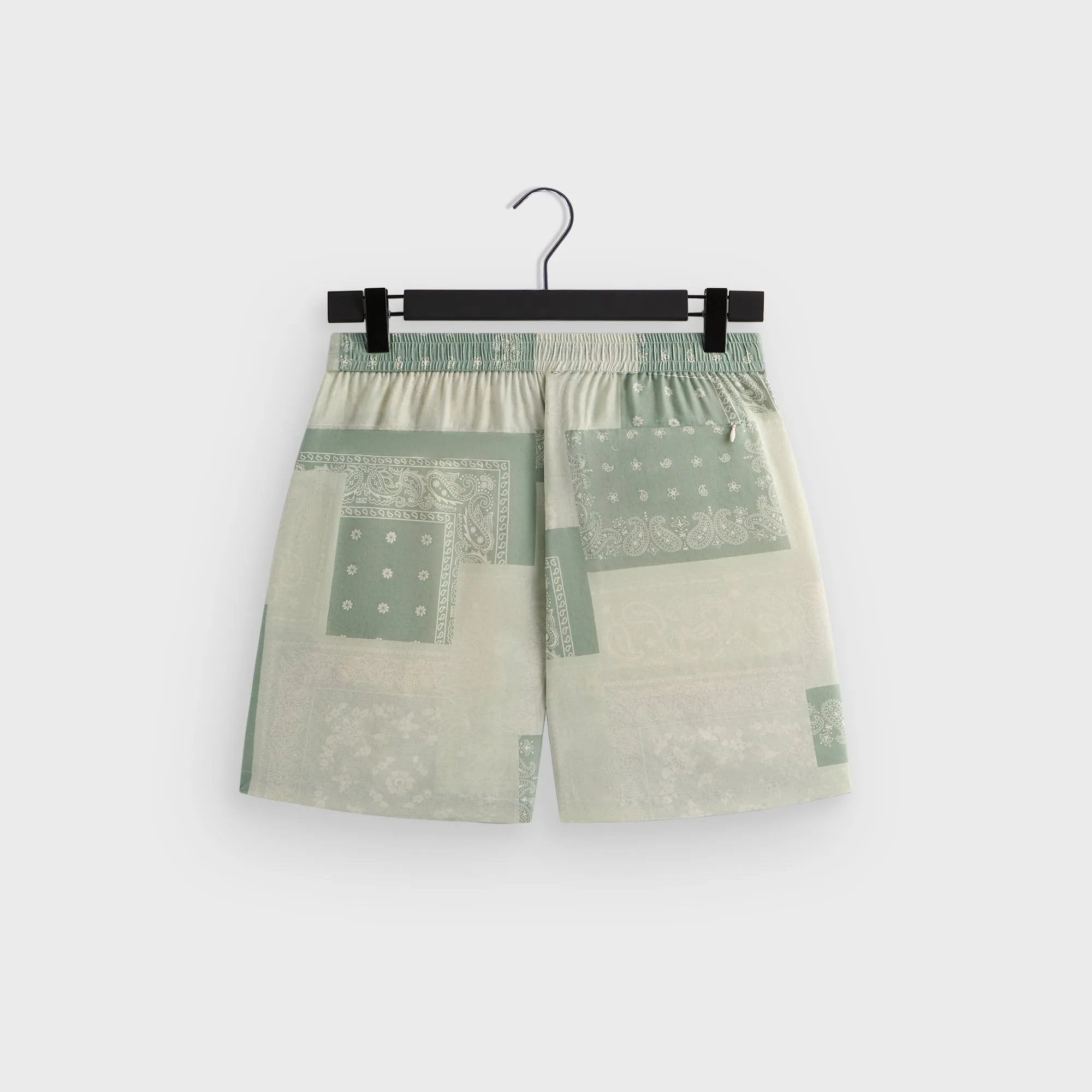 Kith Silk Lyocell Bandana Cedar Short - Realm Double Layered Knees Preppy Style