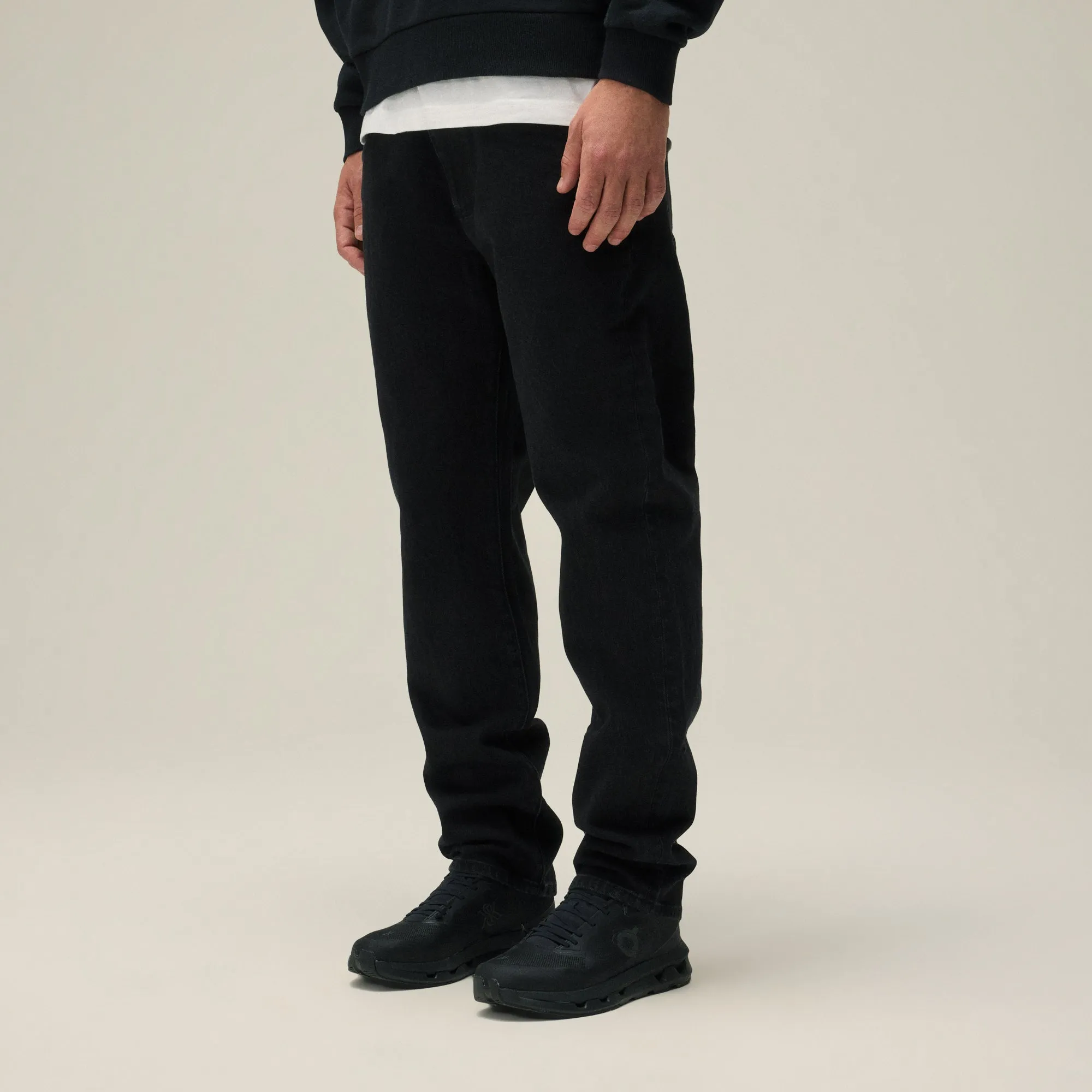 Layered Look Kith Varick Taper Jean - Black