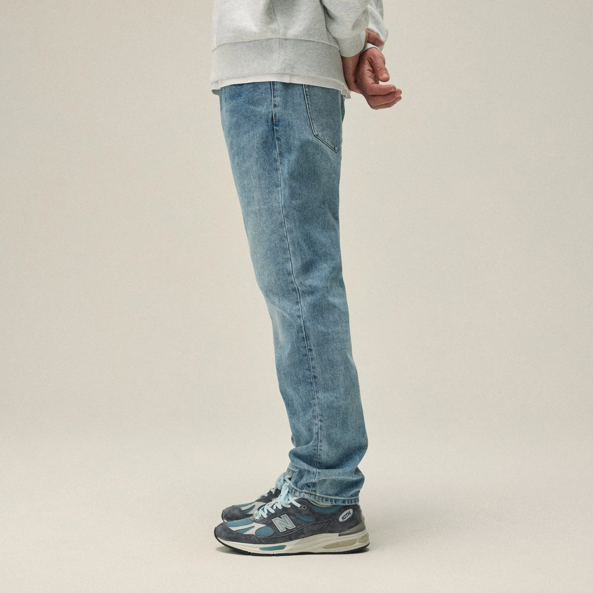 Party Look Luxury Modern Shopping Day Kith Varick Taper Jean - Indigo
