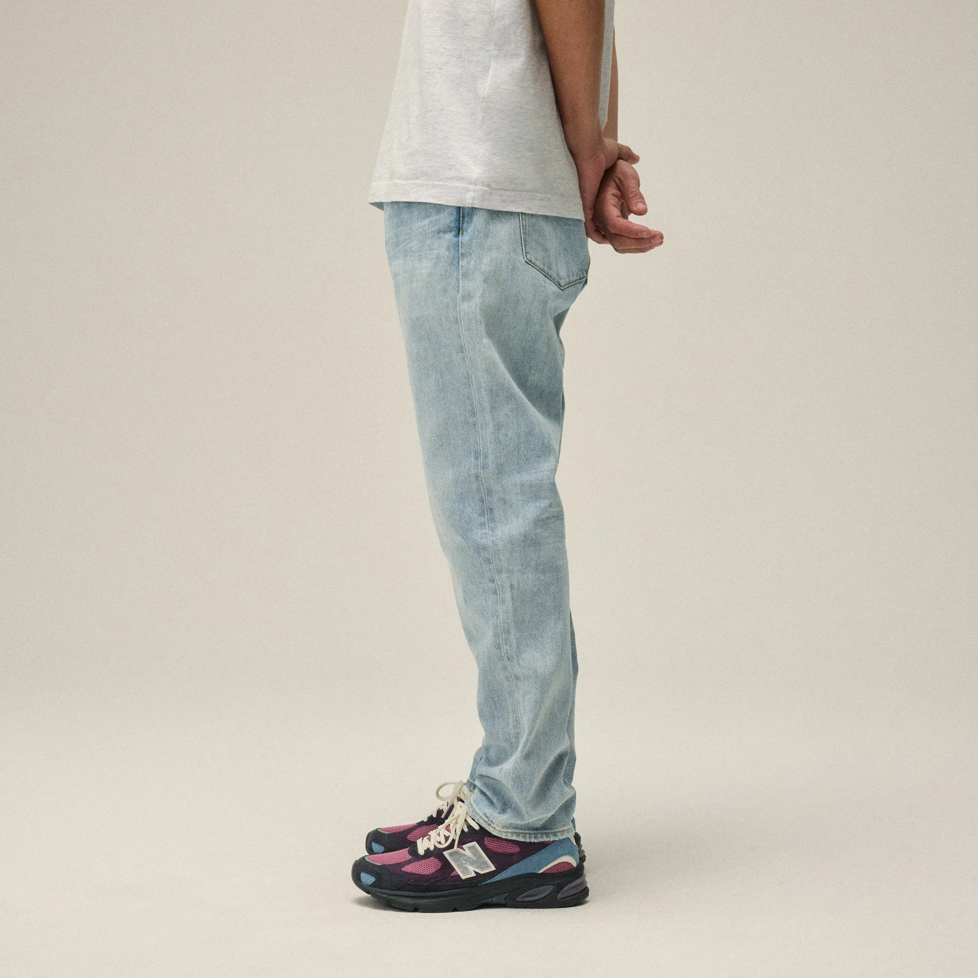 Fashion Lover Outdoor Enthusiast Kith Varick Taper Jean - Light Indigo