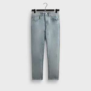 Beach Day Brunch Outfit Elegant Morning Stroll Evening Stroll Trend Setter Kith Varick Taper Jean - Light Indigo