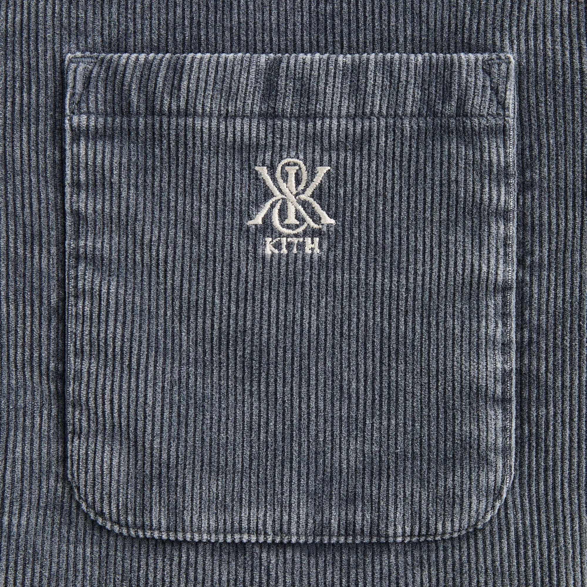 Contoured Back Panel Kith Washed Corduroy Brixton Puffed Shirt Jacket - Elevation