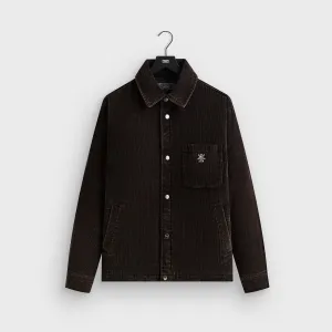 Mid Season Wear Mild Weather Kith Washed Corduroy Brixton Puffed Shirt Jacket - Ink