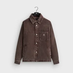 Kith Washed Corduroy Brixton Puffed Shirt Jacket - Saddle Seamless Shoulder Construction Insulated Padding