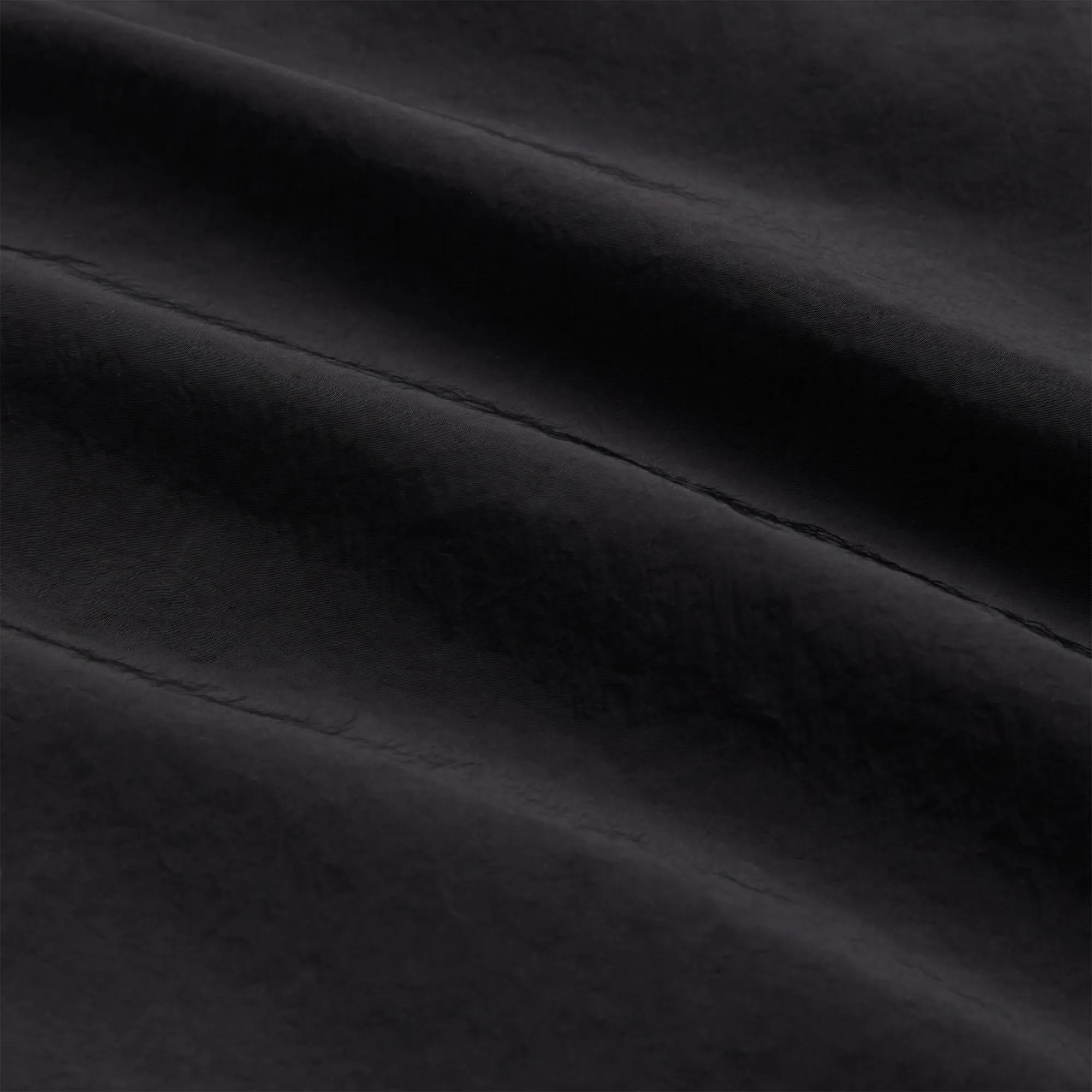 Fray Resistant Edges Lightweight Waterproof Jacket Kith Wrinkle Nylon Jonas Coaches Jacket - Black