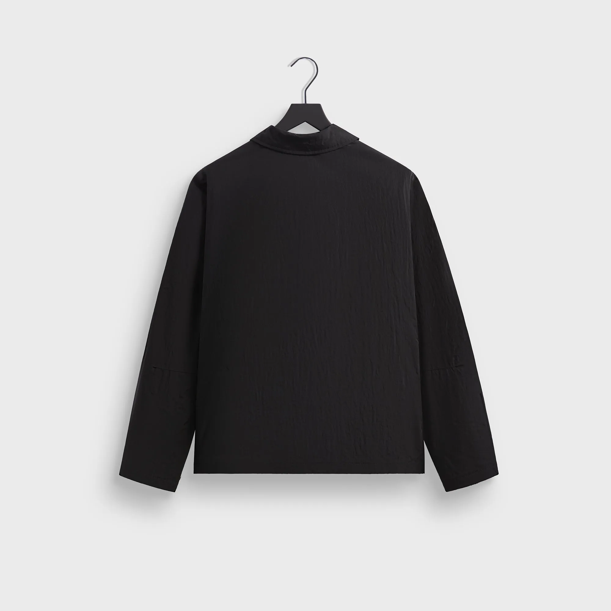 Zip Pockets Kith Wrinkle Nylon Jonas Coaches Jacket - Black