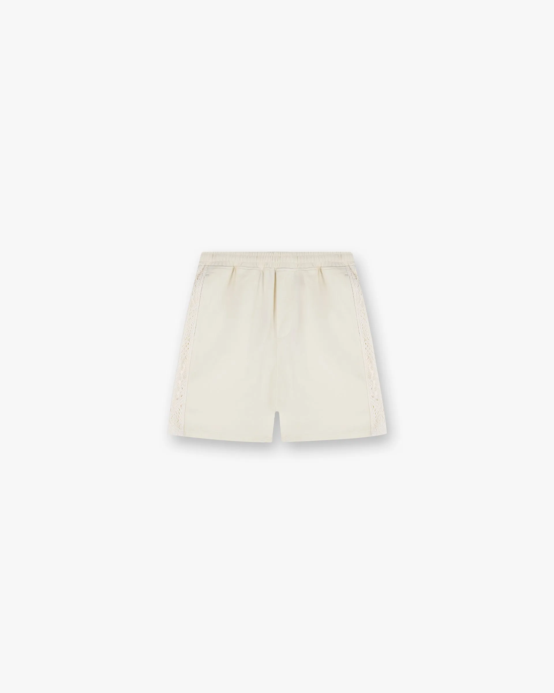 Knitted Panel Short - Antique White Classic Shorts Warm Days