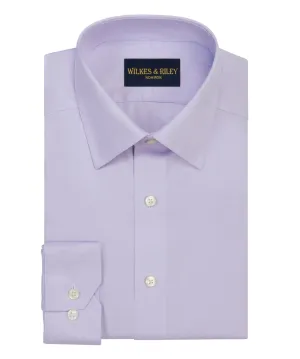 Fall Fashion Oversized style Lavender Non-Iron Queens Oxford Dress Shirt - Spread Collar