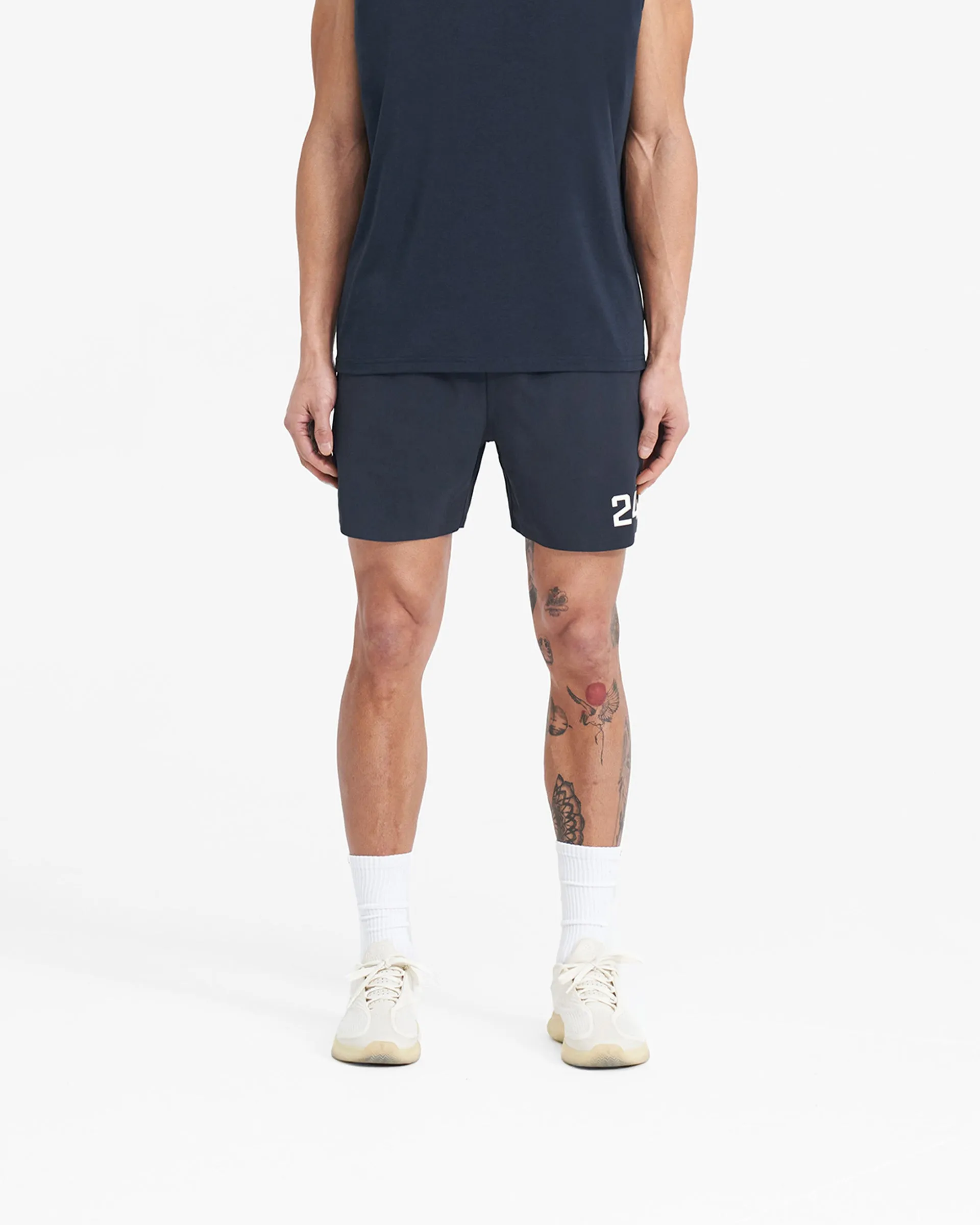 Stretch Fit Design Breathable Performance 247 Fused Shorts - Navy