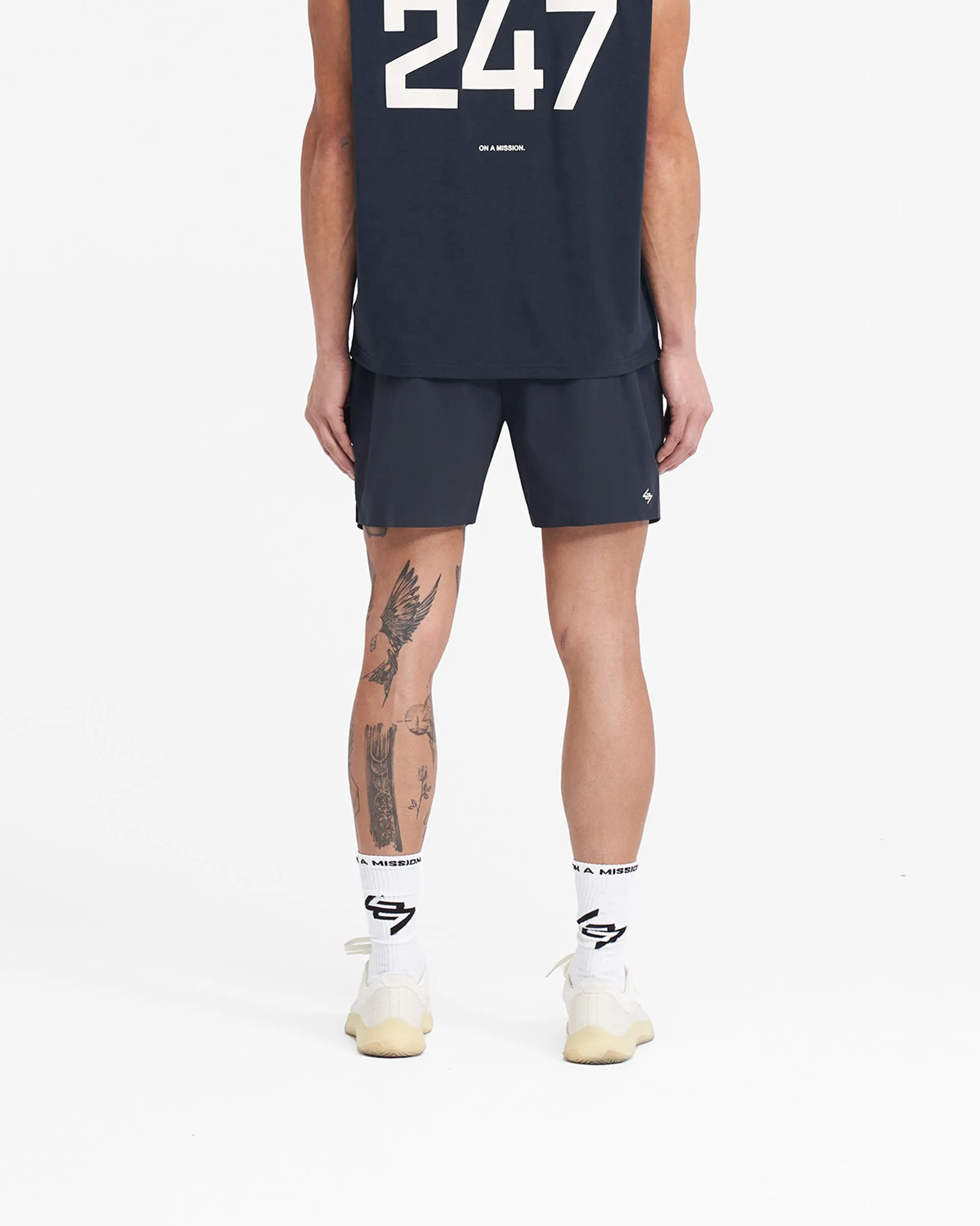 Tear Resistant Weave 247 Fused Shorts - Navy