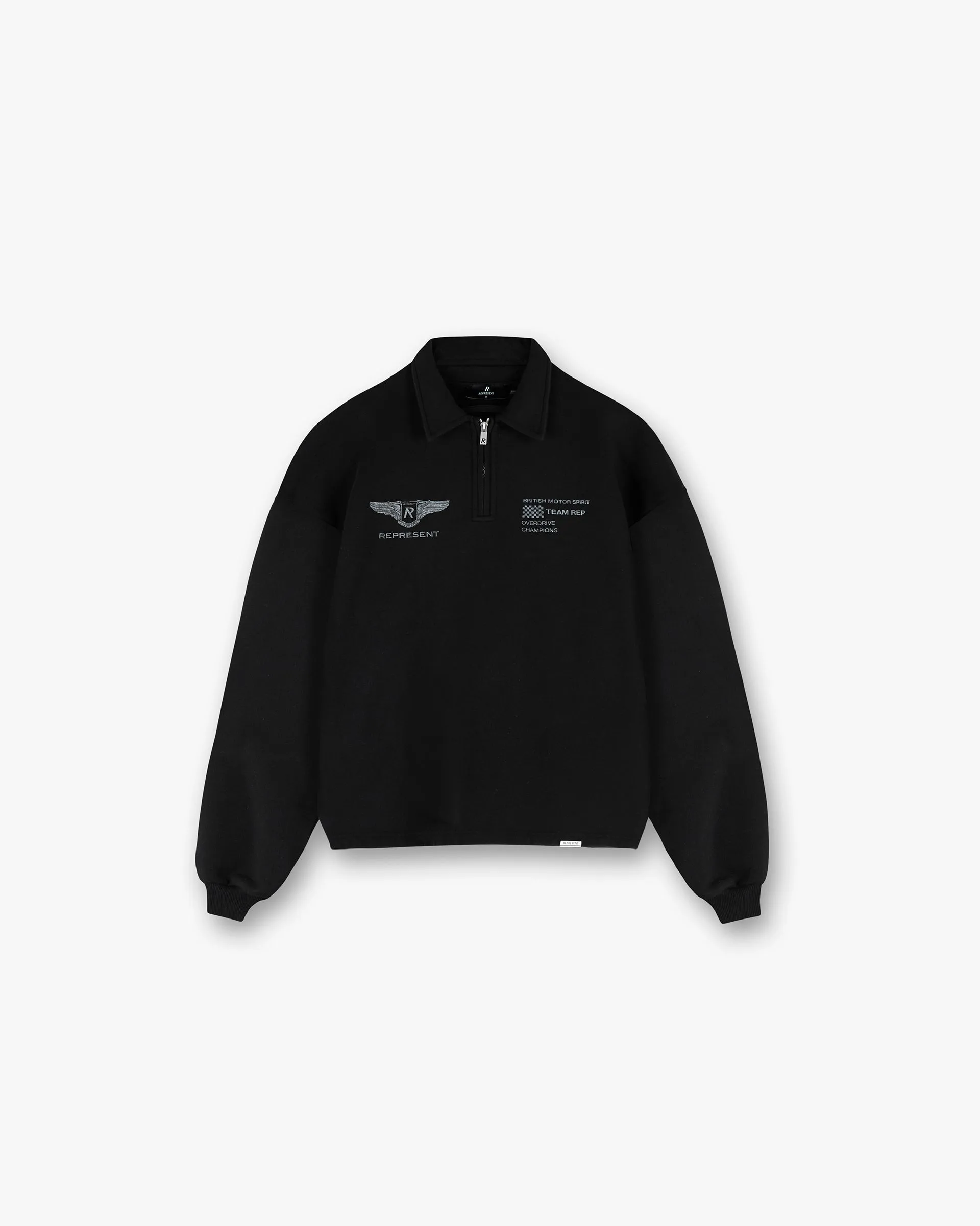 comfortable for sitting Team Rep Quarter Zip - Jet Black