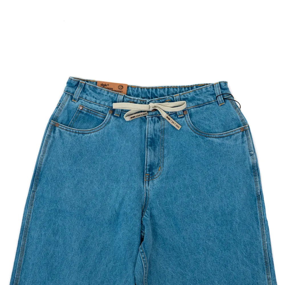 Muni Denim Pant (Washed Indigo) Chill Fit