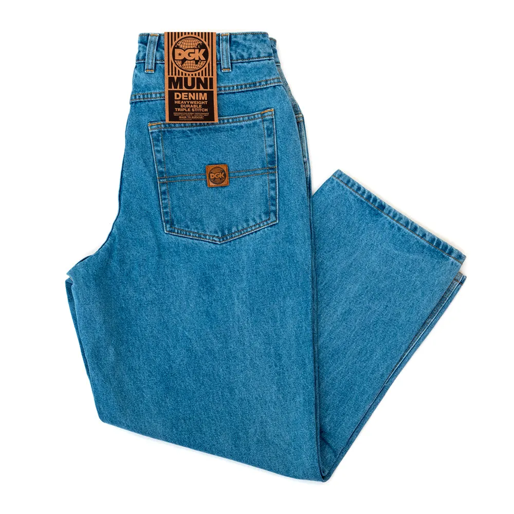 Muni Denim Pant (Washed Indigo) Active Performance Air Flow