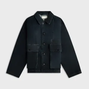 Low Profile Fastening Lemaire Boxy Jacket - Denim Indigo