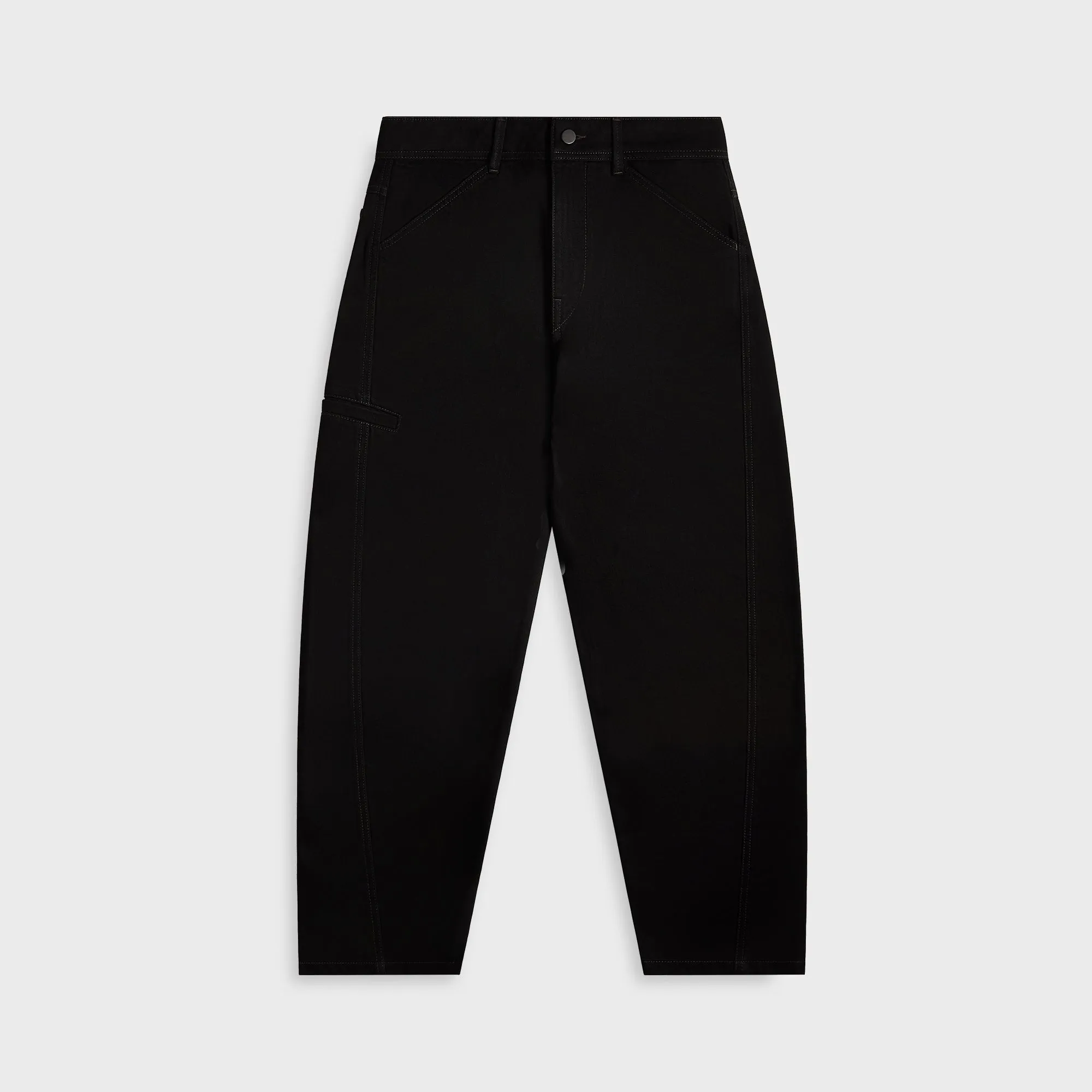 Outdoor Adventure Stylish Family Style Lemaire Twisted Workwear Pants - Black