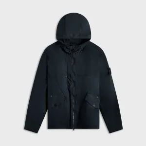 Stone Island Short Parka Ghost - Navy Adjustable Drawstring Waist Durable Corrosion Resistant Zippers