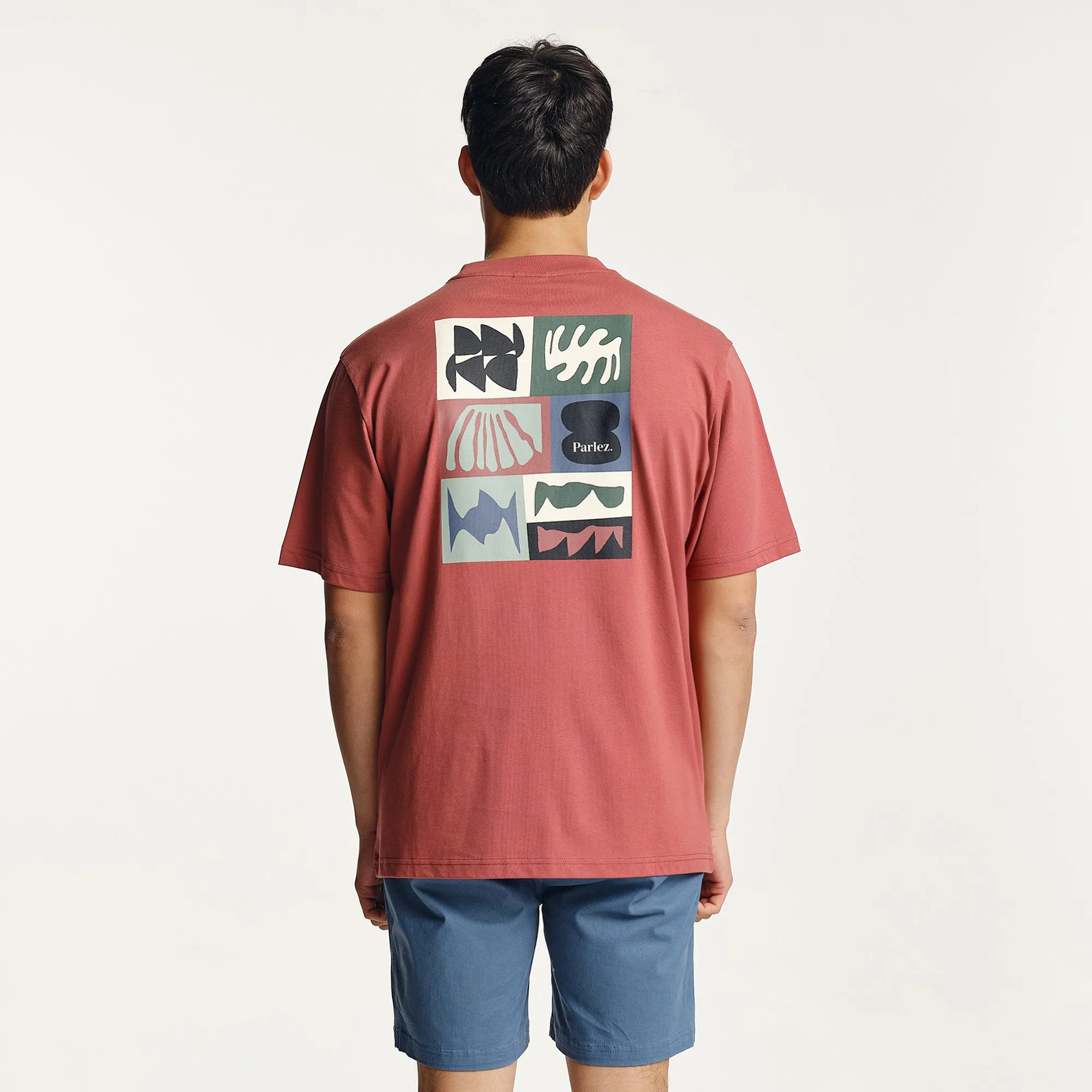 Stallo T-Shirt Dusty Coral Printed uniqueness Geometric precision