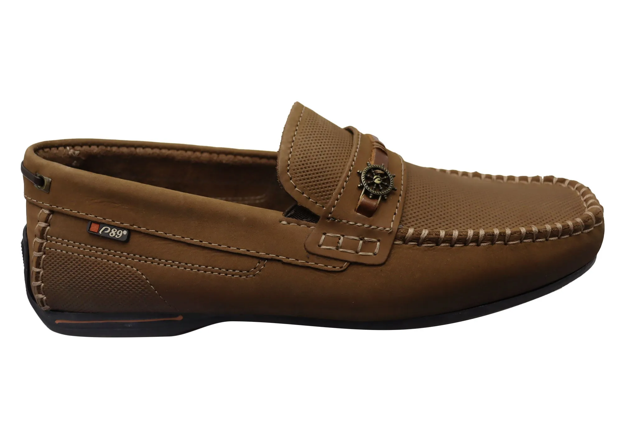 Walking Pegada Cove Mens Comfortable Leather Loafers Shoes Made In Brazil