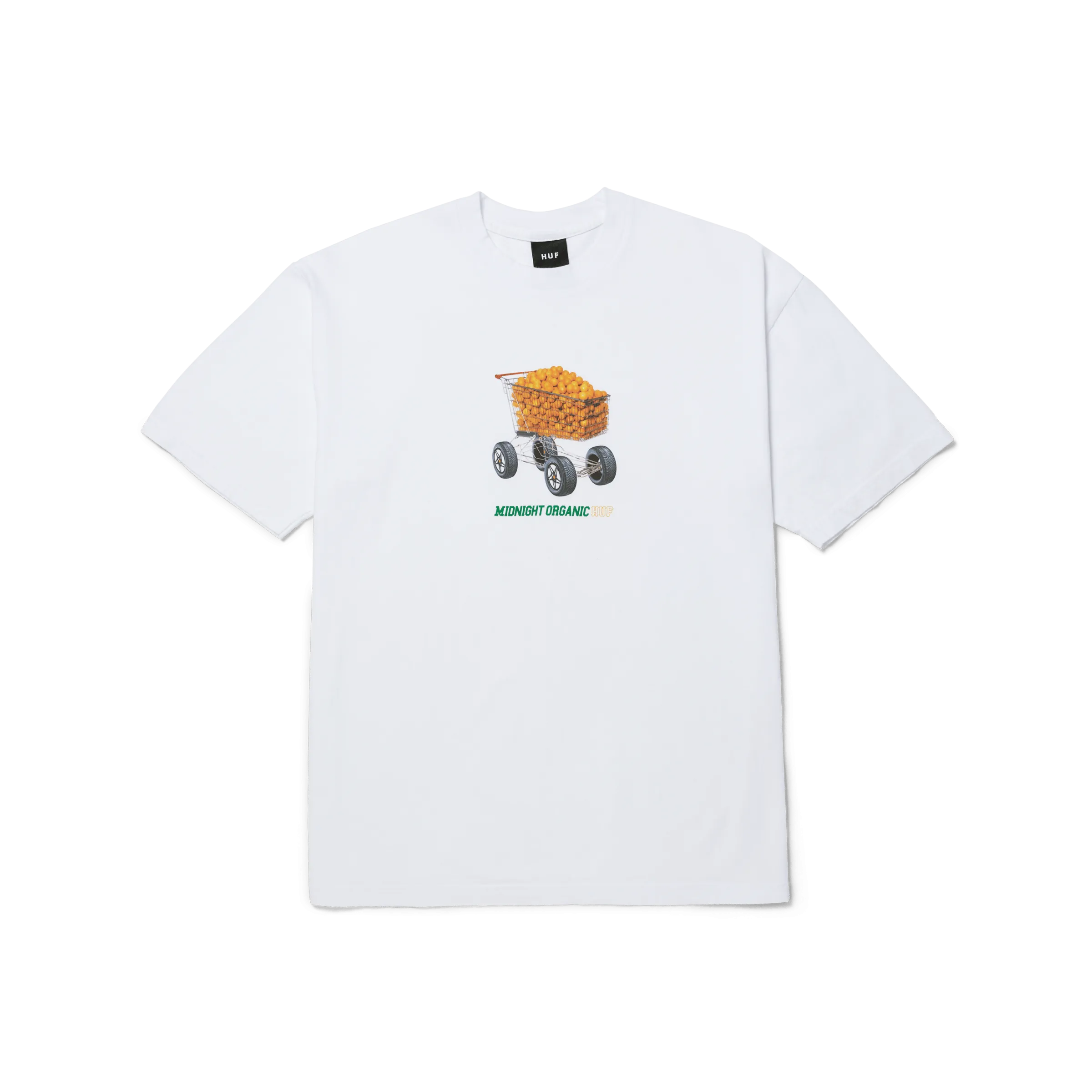 Relaxed Comfort Fit Sporty Fit HUF x Midnight Organic Shopping Cart T-Shirt