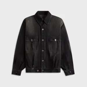 Maison Margiela Sports Jacket - Black Four Way Stretch Material Wardrobe Essential