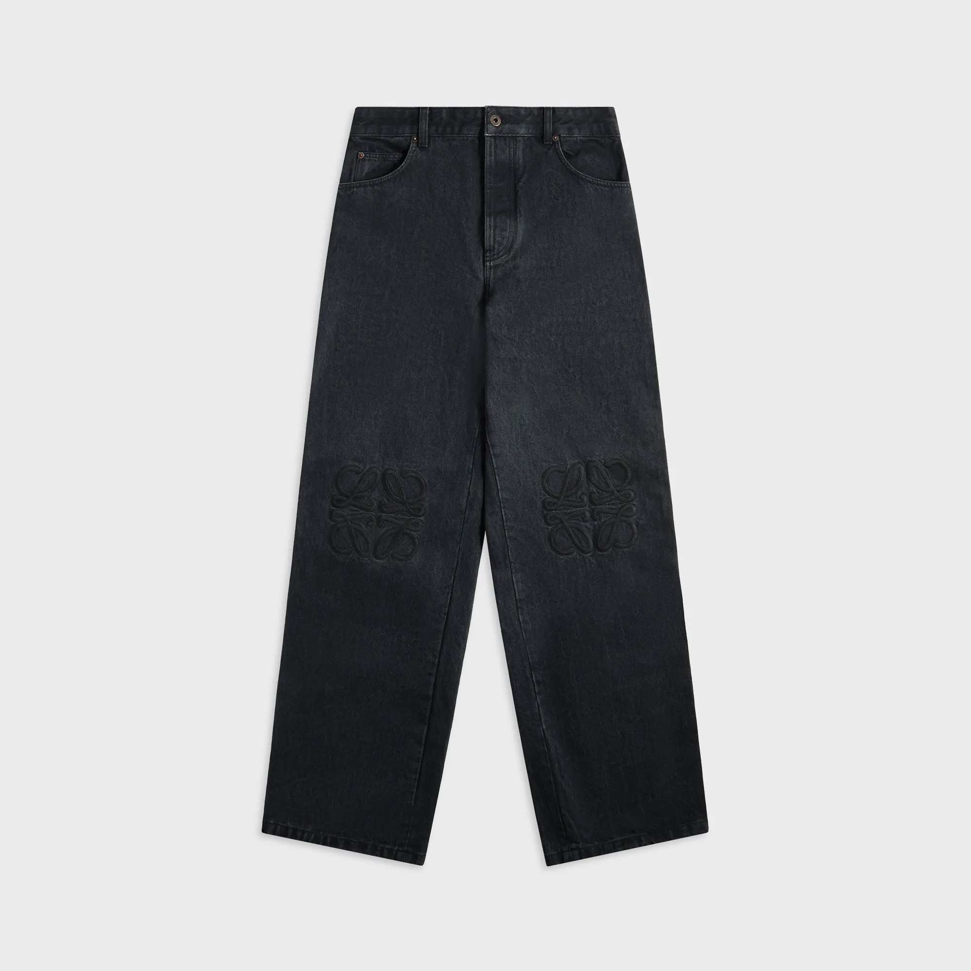 Loewe Anagram Baggy Jeans - Black Classic Weekend Getaway