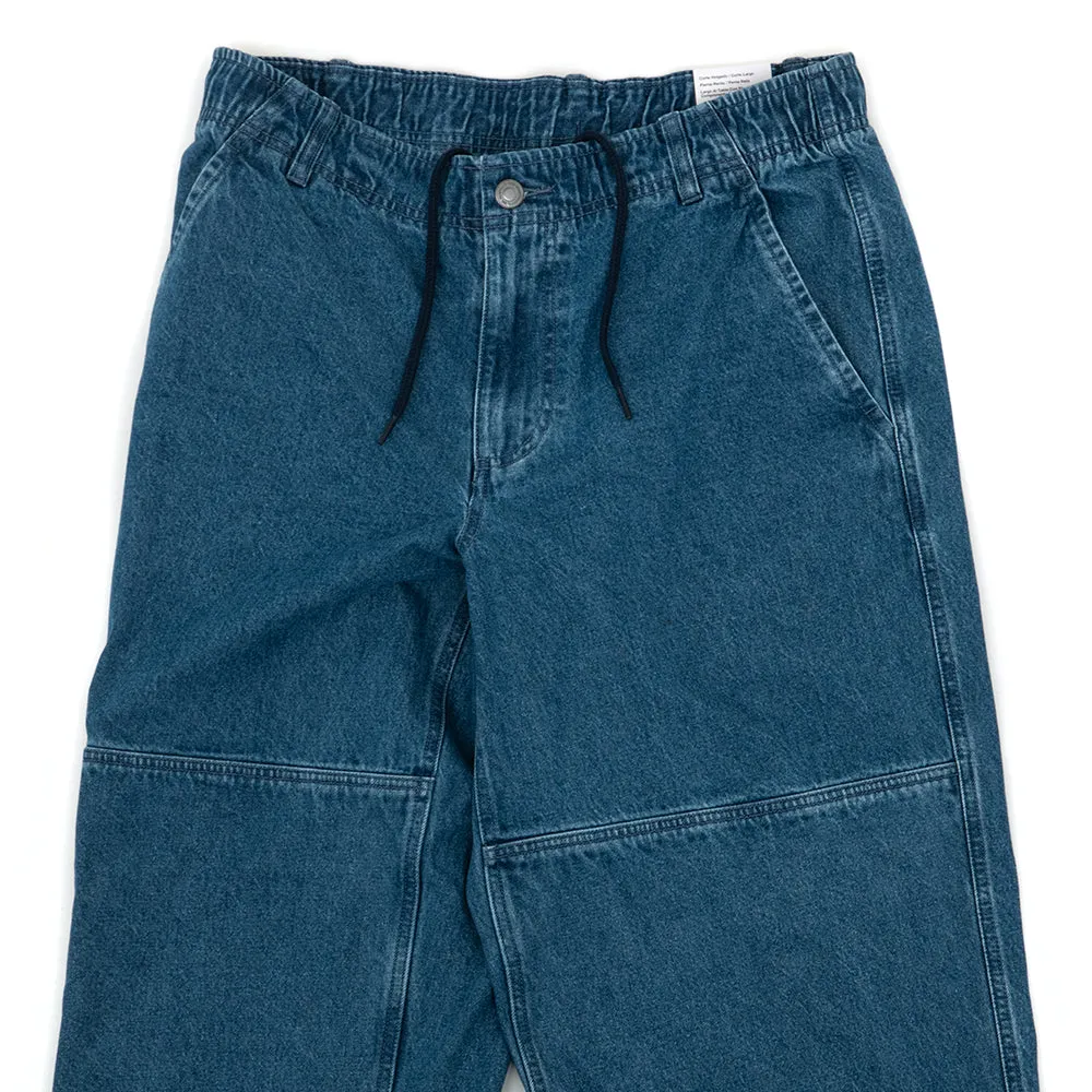 Loose Double-Knee Denim Skate Pant (Diffused Blue / White) Core Flex