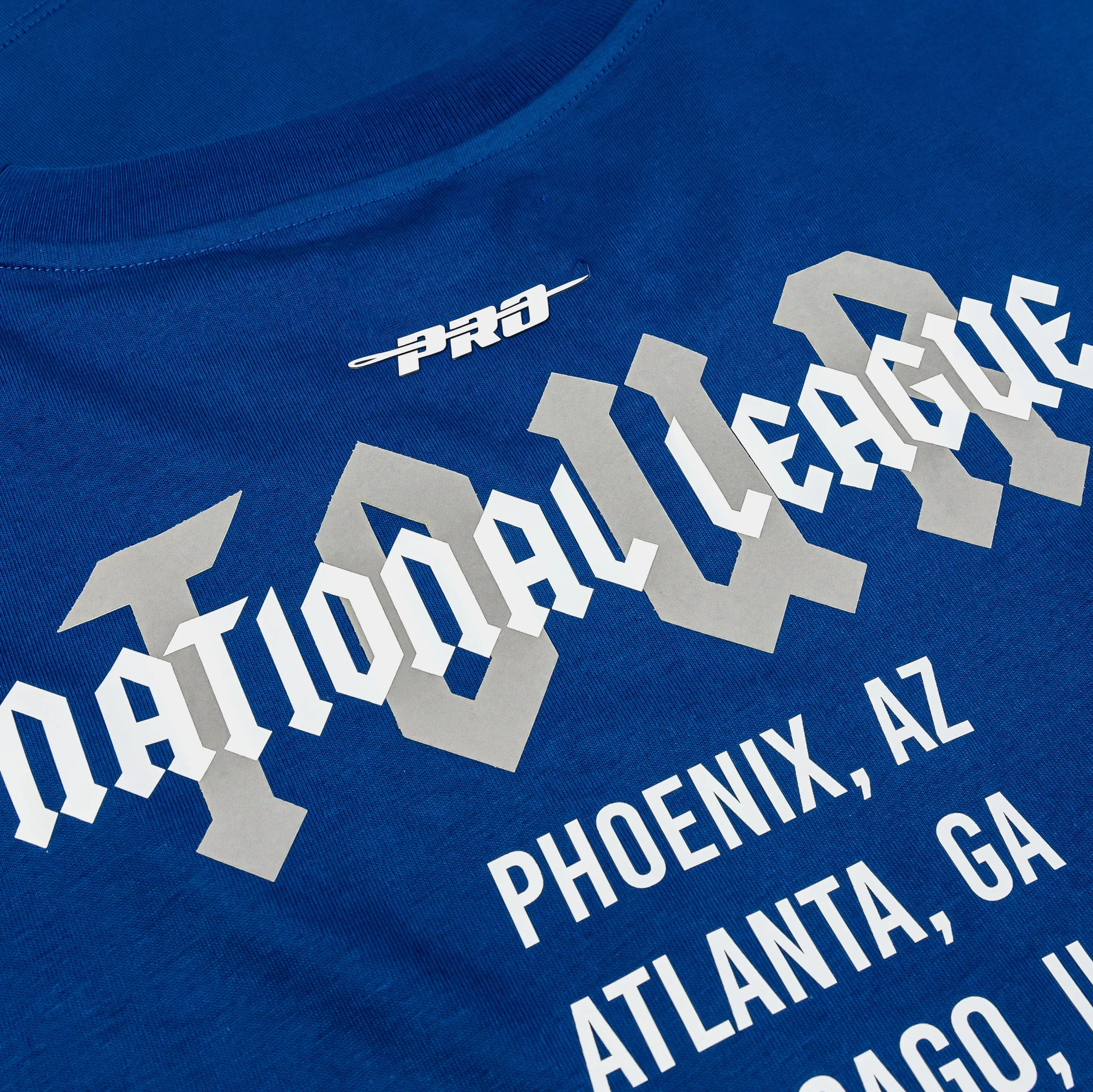 Indoor Comfort Los Angeles Dodgers City Tour Drop Shoulder Mens Short Sleeve Shirt (Blue)