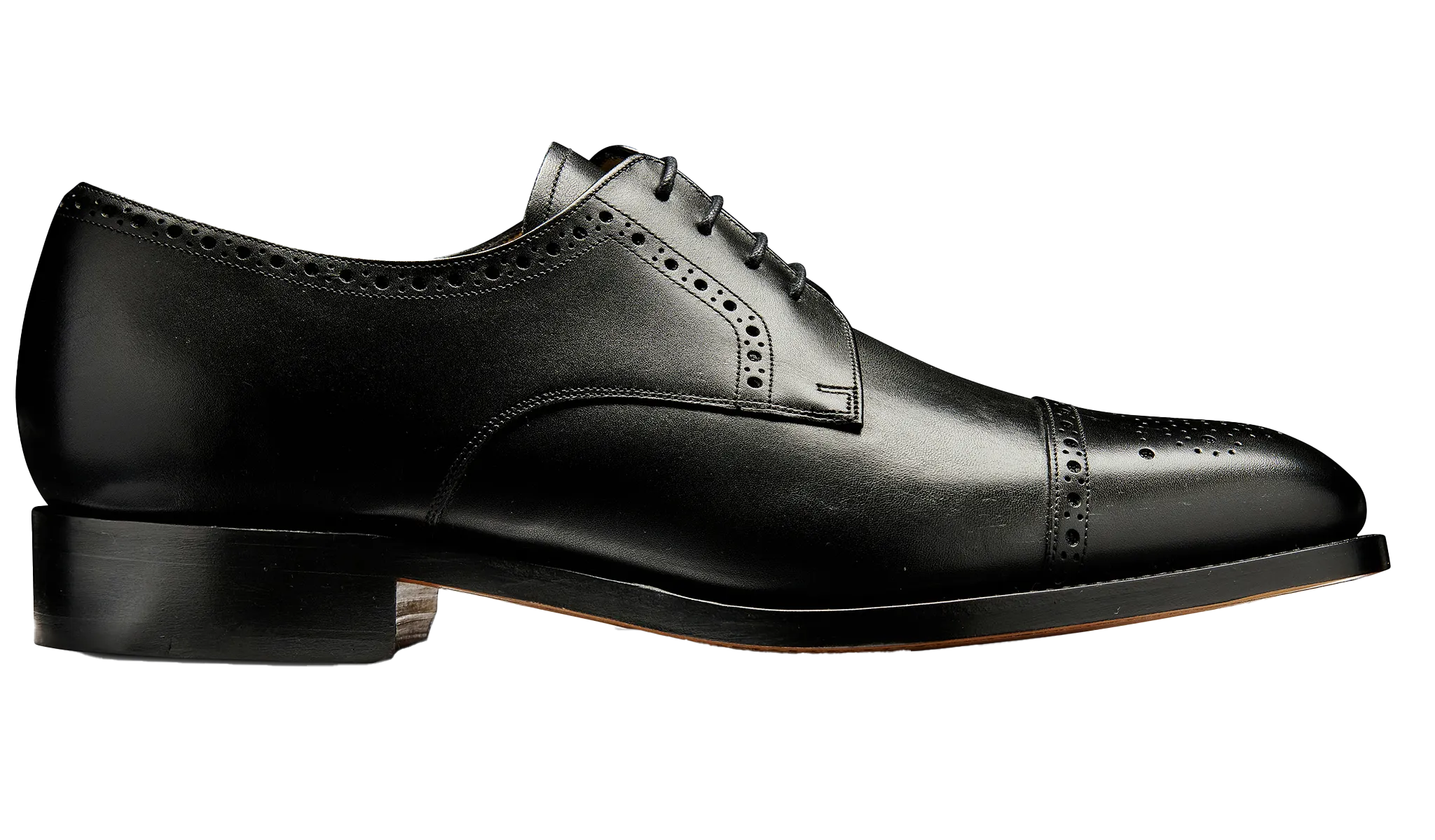Form Fit Leather Touch Mowbray - Black Calf