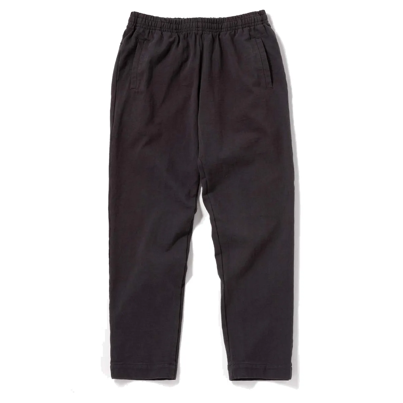 Jackman Dotsume Peg-Top Pants Sumikuro (Ink Black) Side slits Classic Comfort