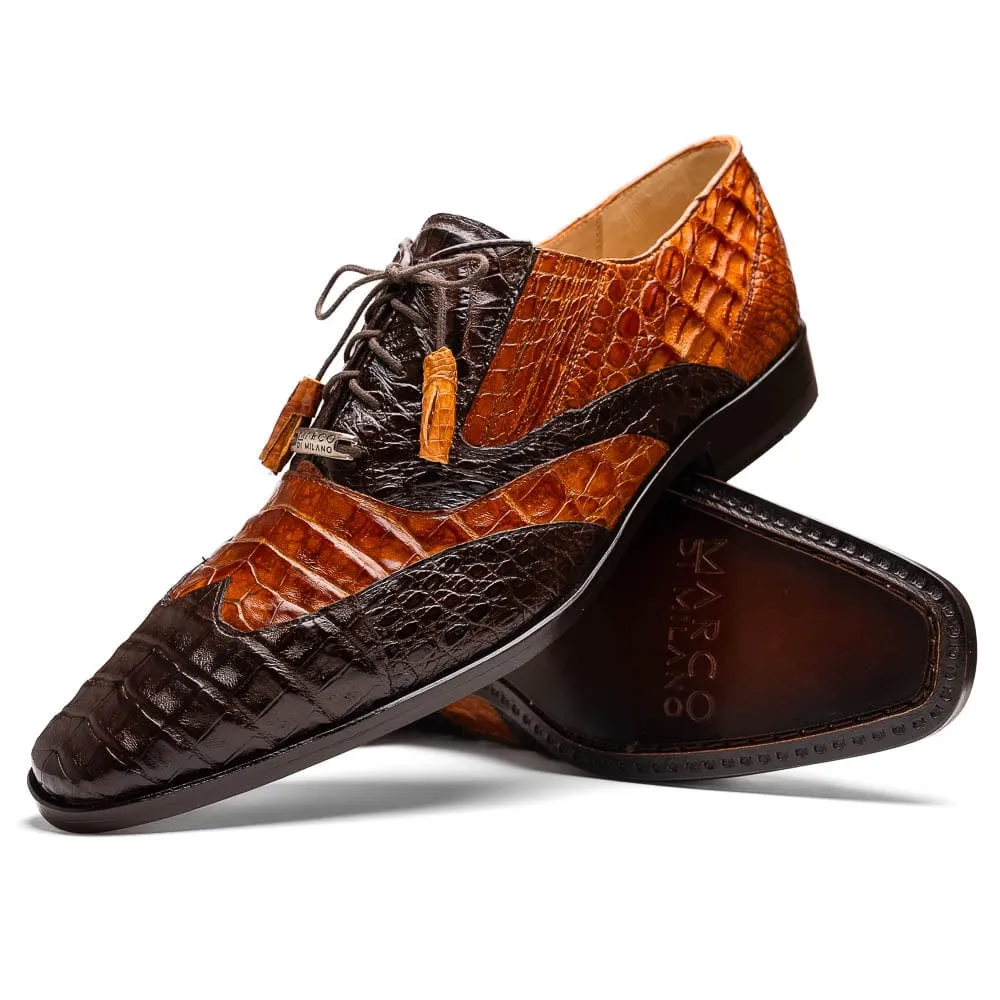 Luciano Brown / Cognac Polished Leather Finish