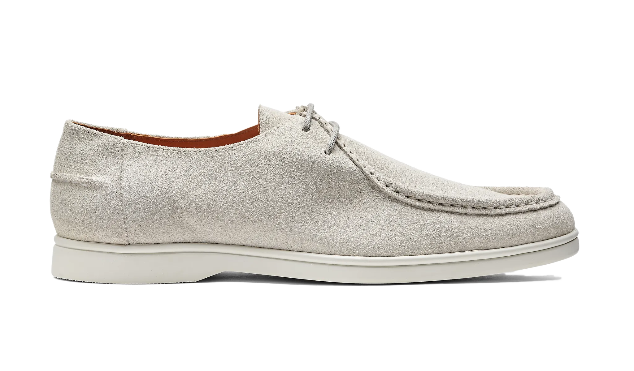 Vigo - White Suede White Sole Basic Comfort