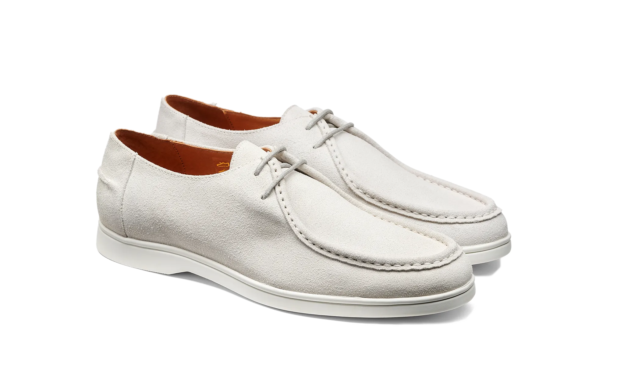 Vigo - White Suede White Sole Indoor Work