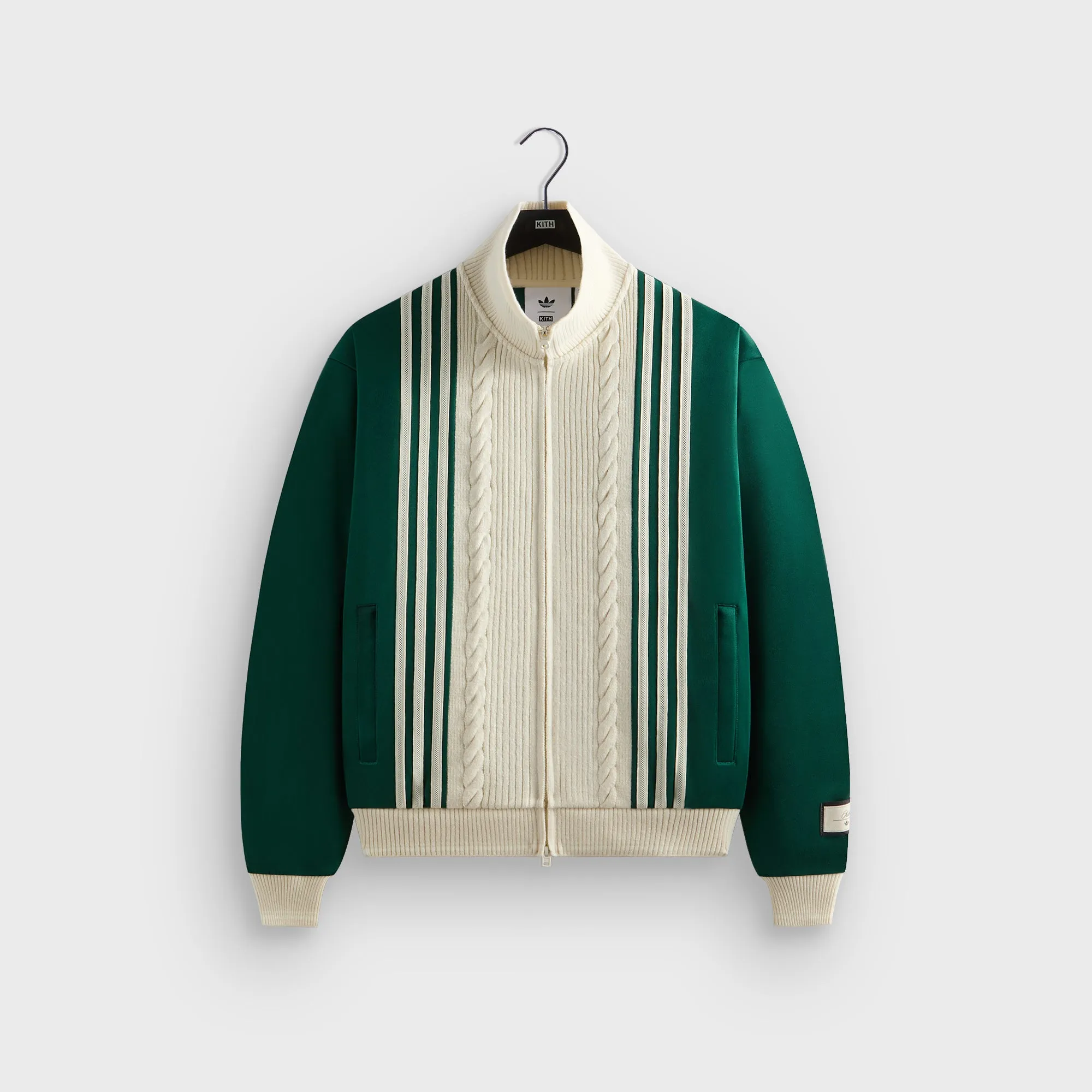 Kith for adidas Football Track Suit Top - Green Light Look BreathableFabric