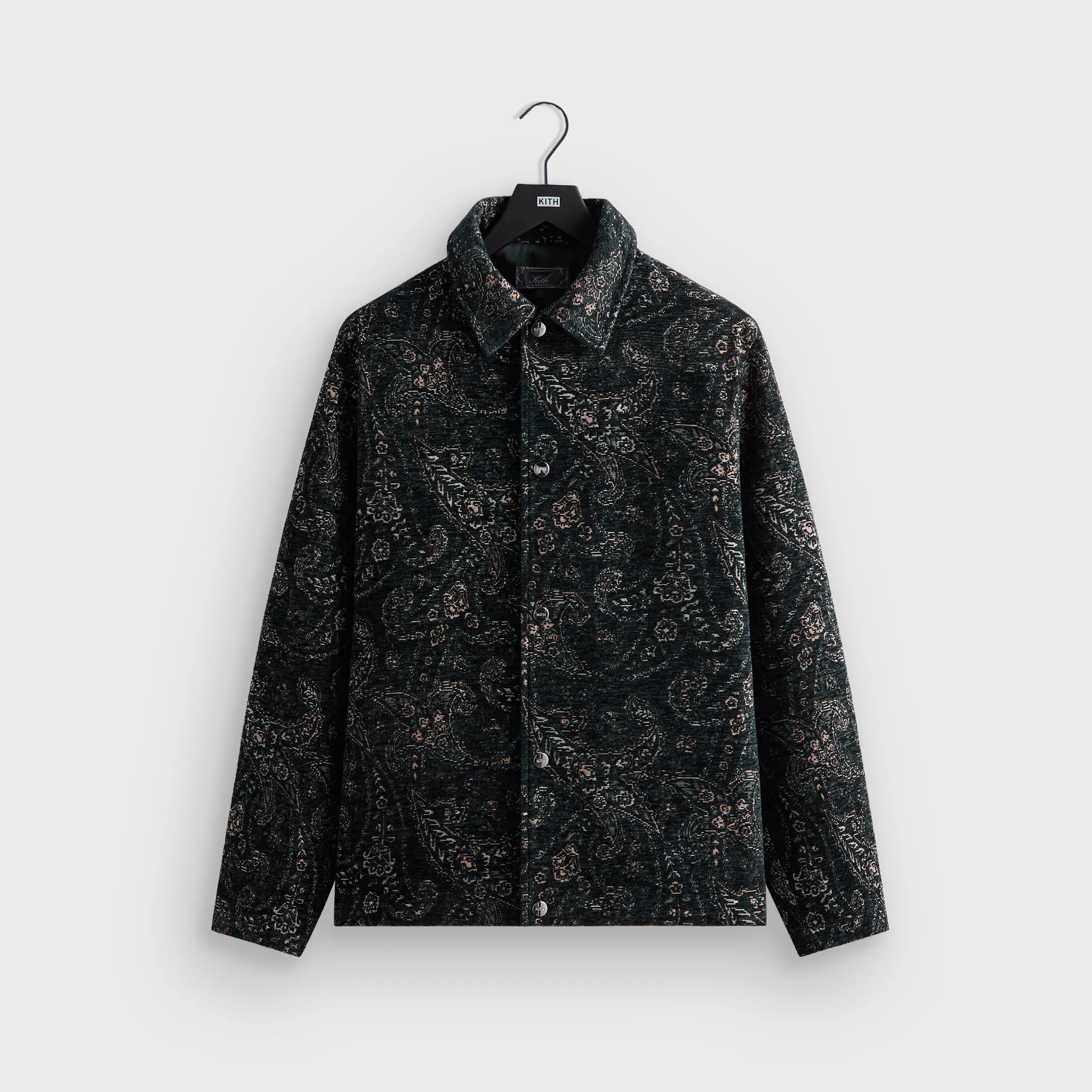 Elegant Styling Kith Paisley Tapestry Irvin Coaches Jacket - Equestrian