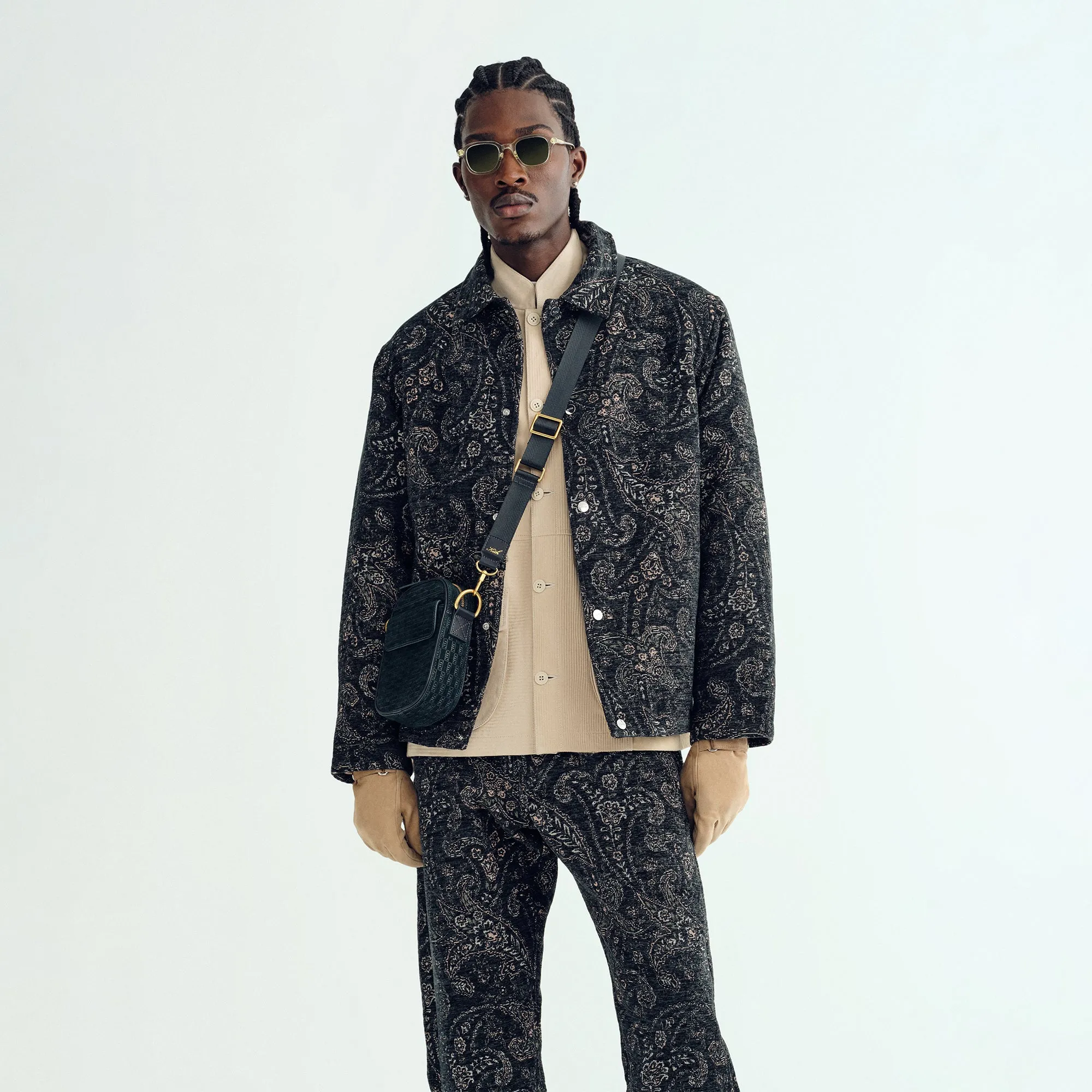 Anti Static Interior QuickRelease Buckles Kith Paisley Tapestry Irvin Coaches Jacket - Equestrian