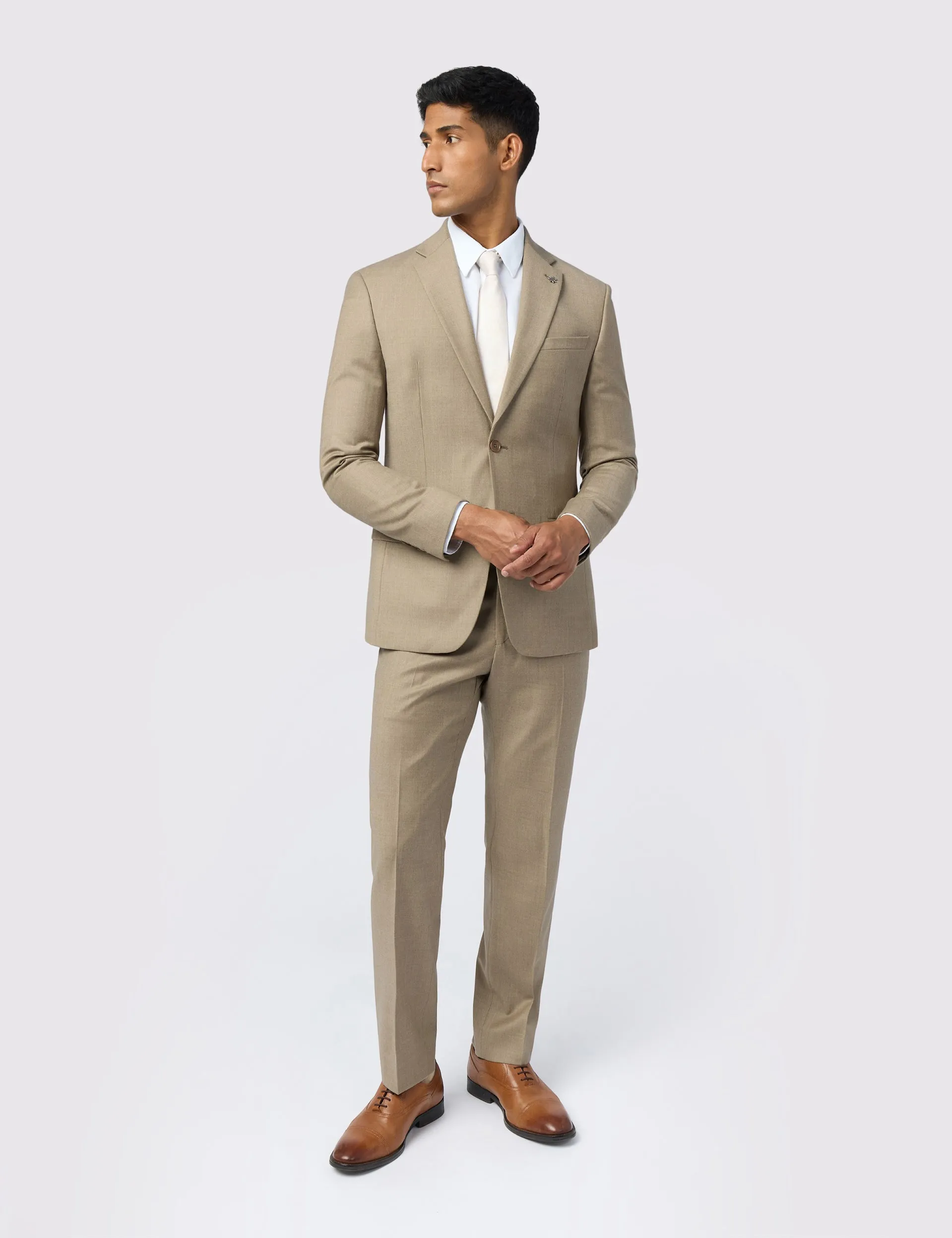 Recycled Material Construction InterchangeableLining LARKINJ | TAUPE