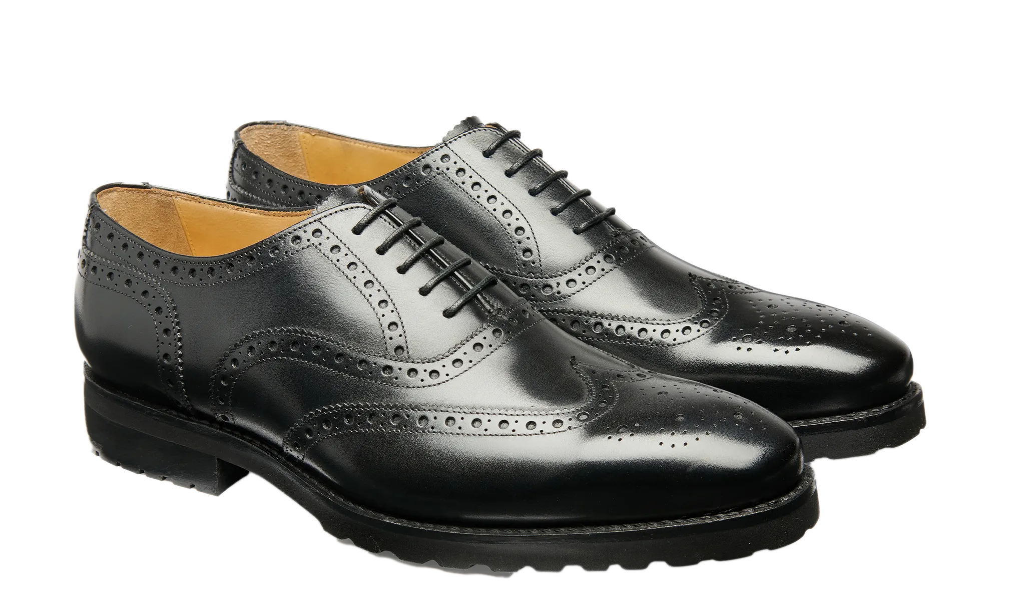 Marston - Black Calf Lace Up Retro Shade