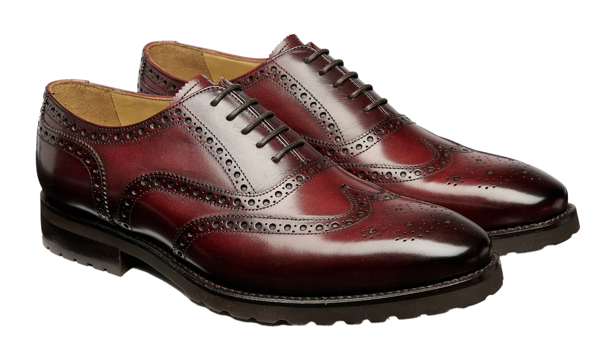 Marston - Burgundy Calf Leather Touch Gloss Touch