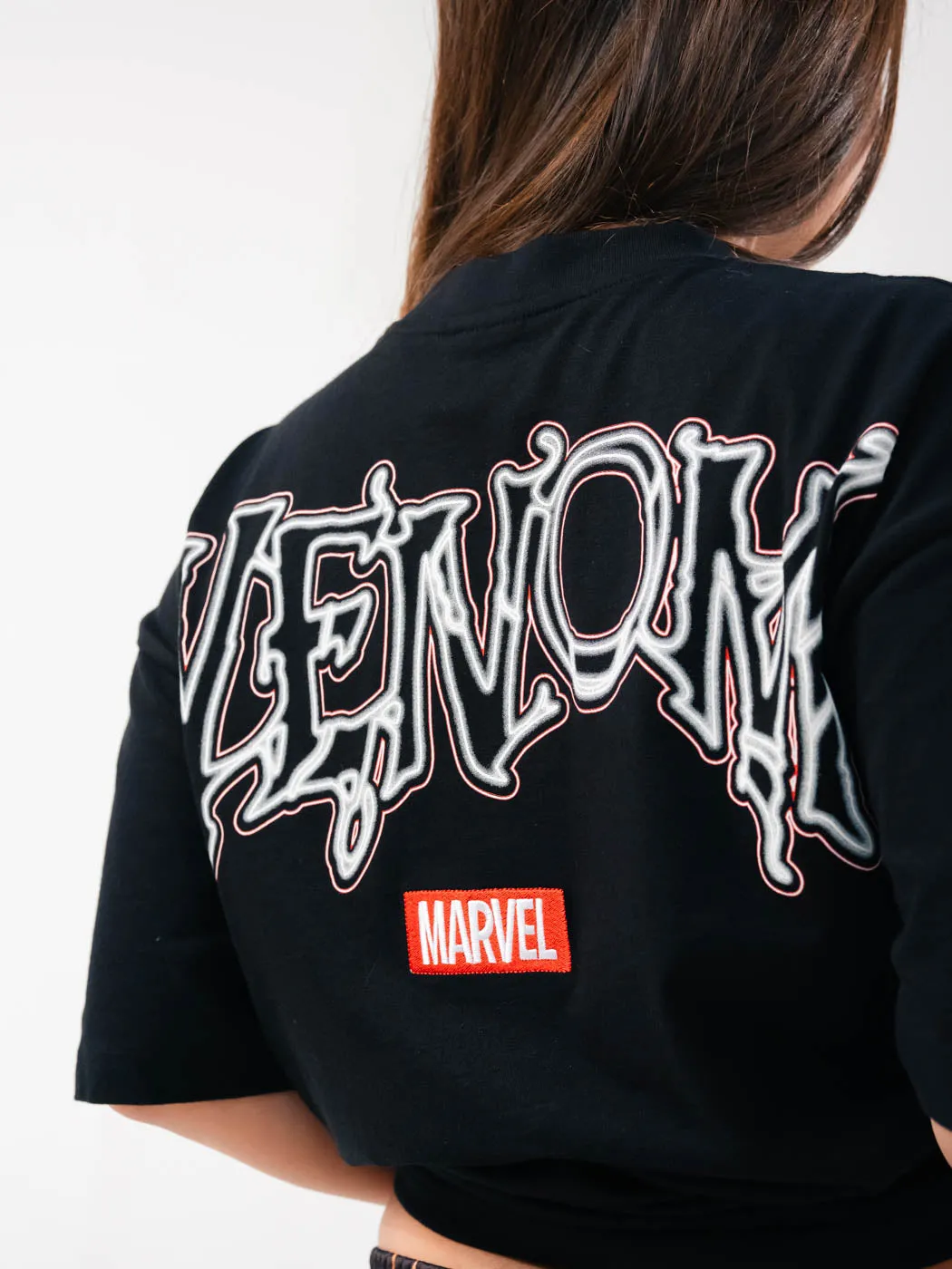 Garment Dyed Technique Lightweight Design Marvel By Shoe Palace SpiderMan Venom Mens Short Sleeve Shirt (Black/Blue)