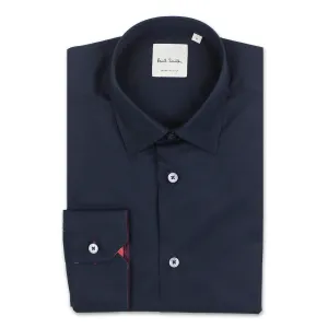 Personalized Touch Modern Cut Paul Smith - Tailored Fit 'Artist Stripe' Cuff Shirt in Navy