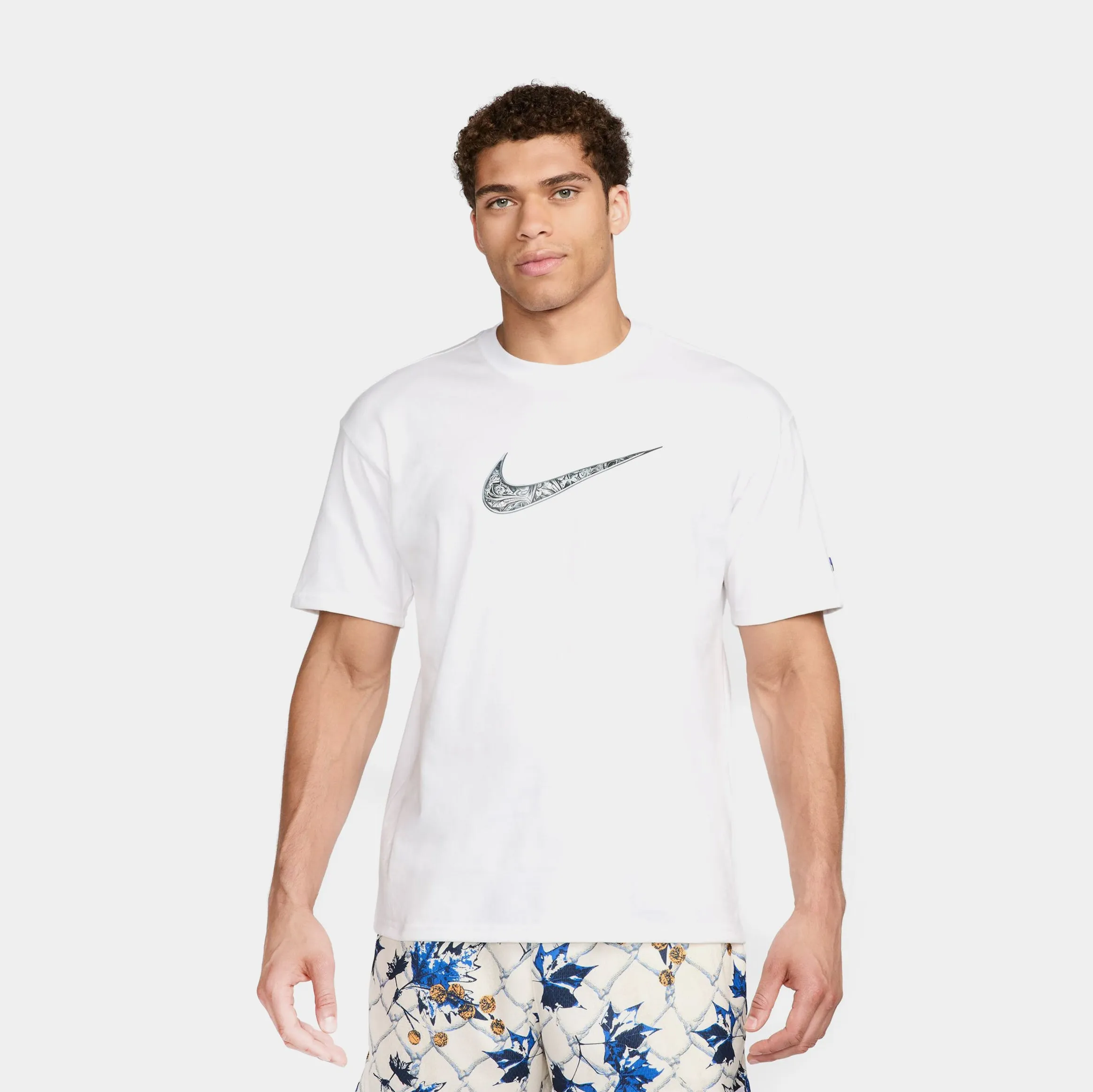 Stylish Day Wear Soft Brushed Finish Max 90 III Mens Short Sleeve Shirt (White)