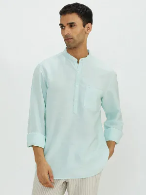 Printed design bohemian flair Men Solid Full Sleeve Cotton Blend Shirt